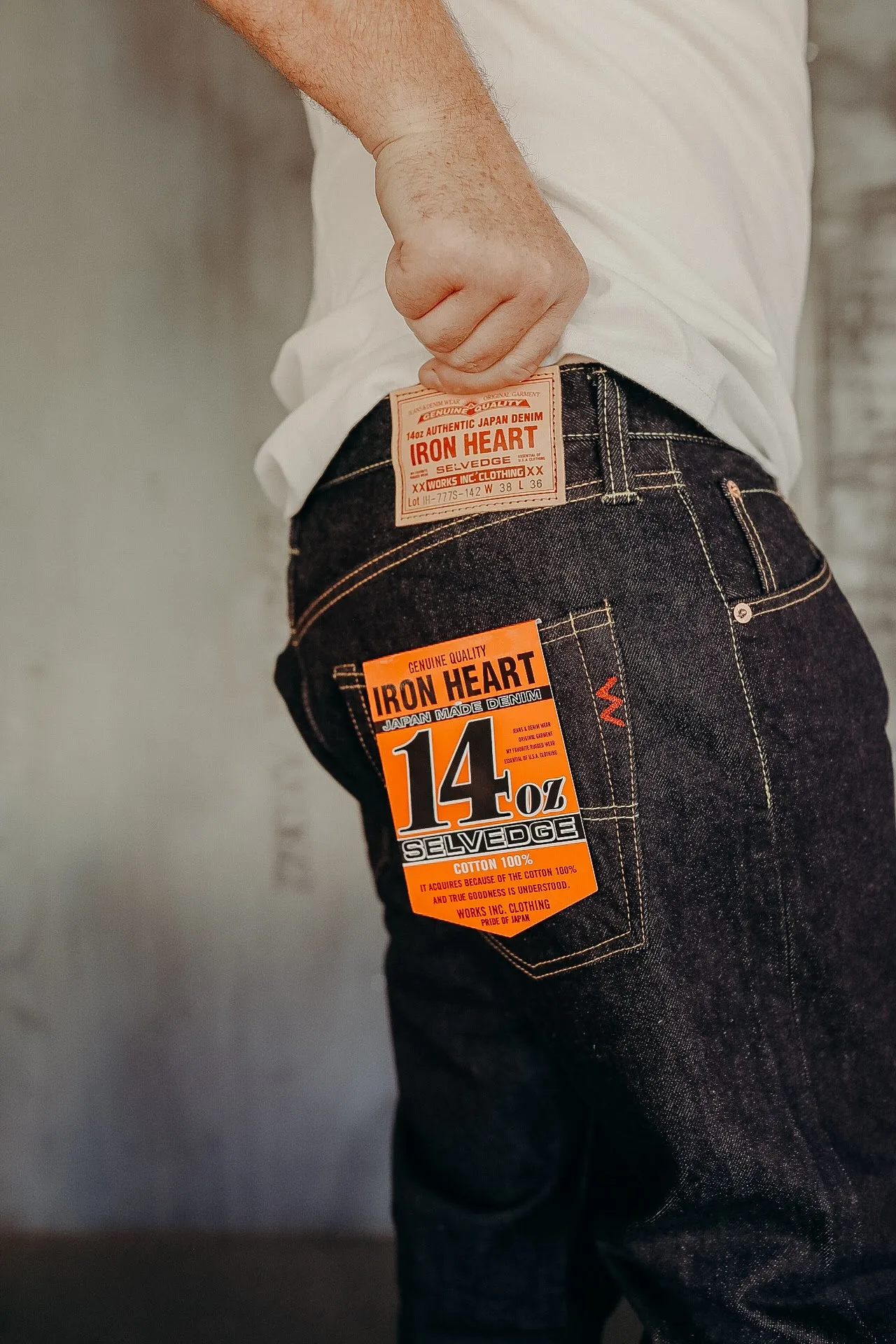 777 Selvedge Denim Slim Tapered Cut Jeans - 14oz Indigo IH-777S-142