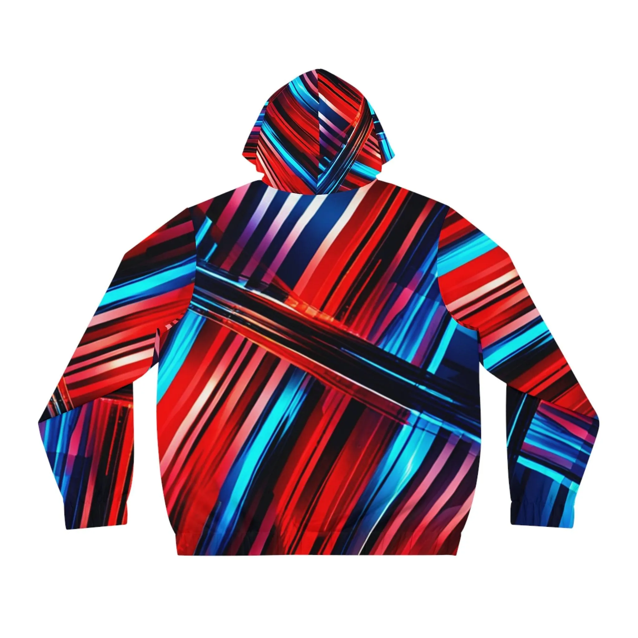 BlurRed Men's Full-Zip Hoodie