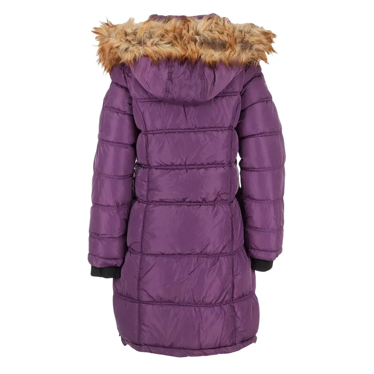 Canada Weather Gear Women's Long Puffer with Faux Fur and Sherpa Lined Hood