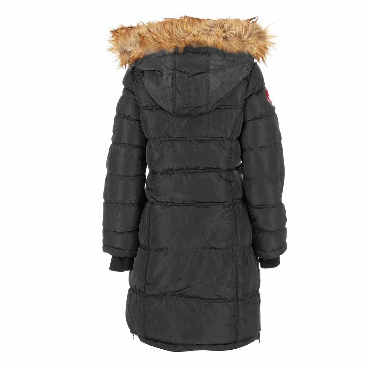 Canada Weather Gear Women's Long Puffer with Faux Fur and Sherpa Lined Hood