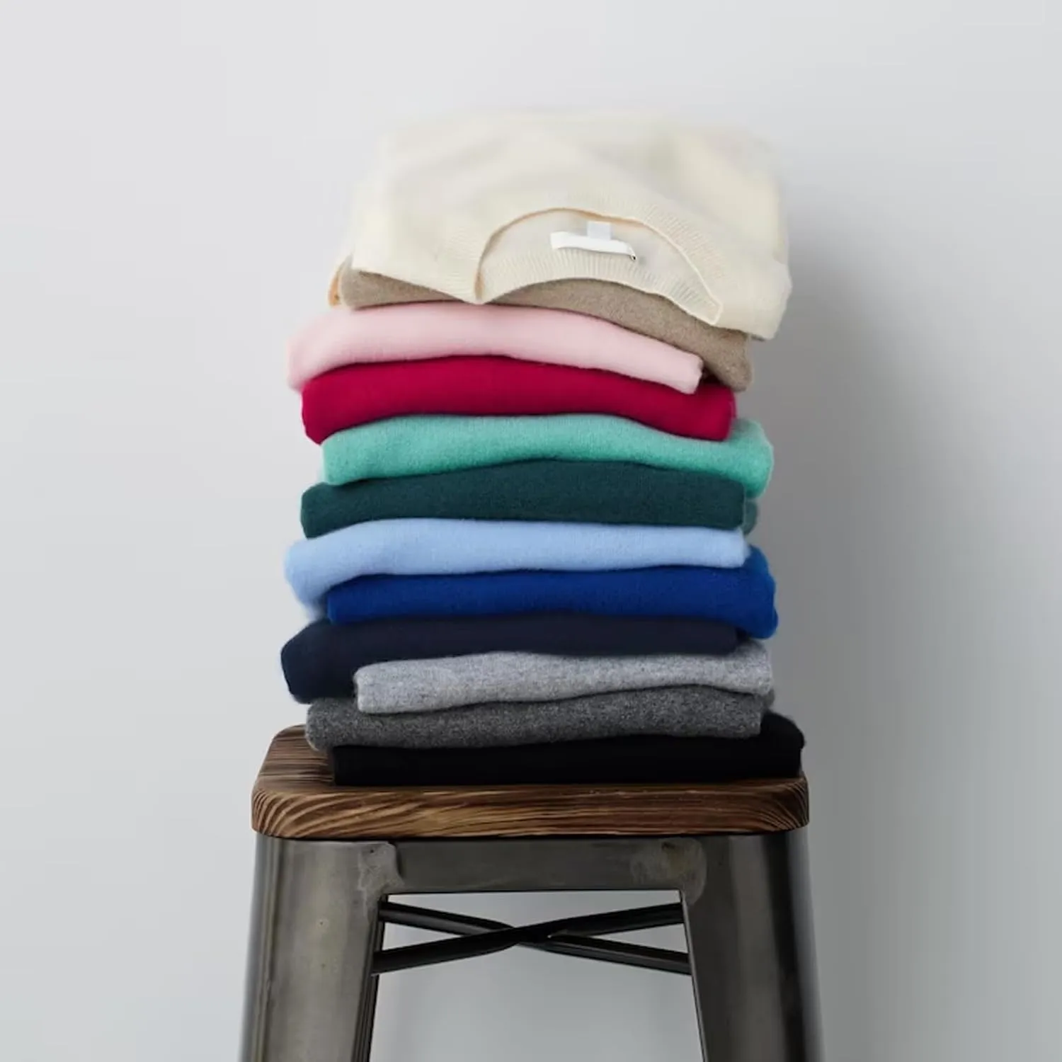 Cashmere Sweaters for Women, 100% Cashmere Half Turtleneck Solid Color Long Sleeve Soft Pullover Sweater