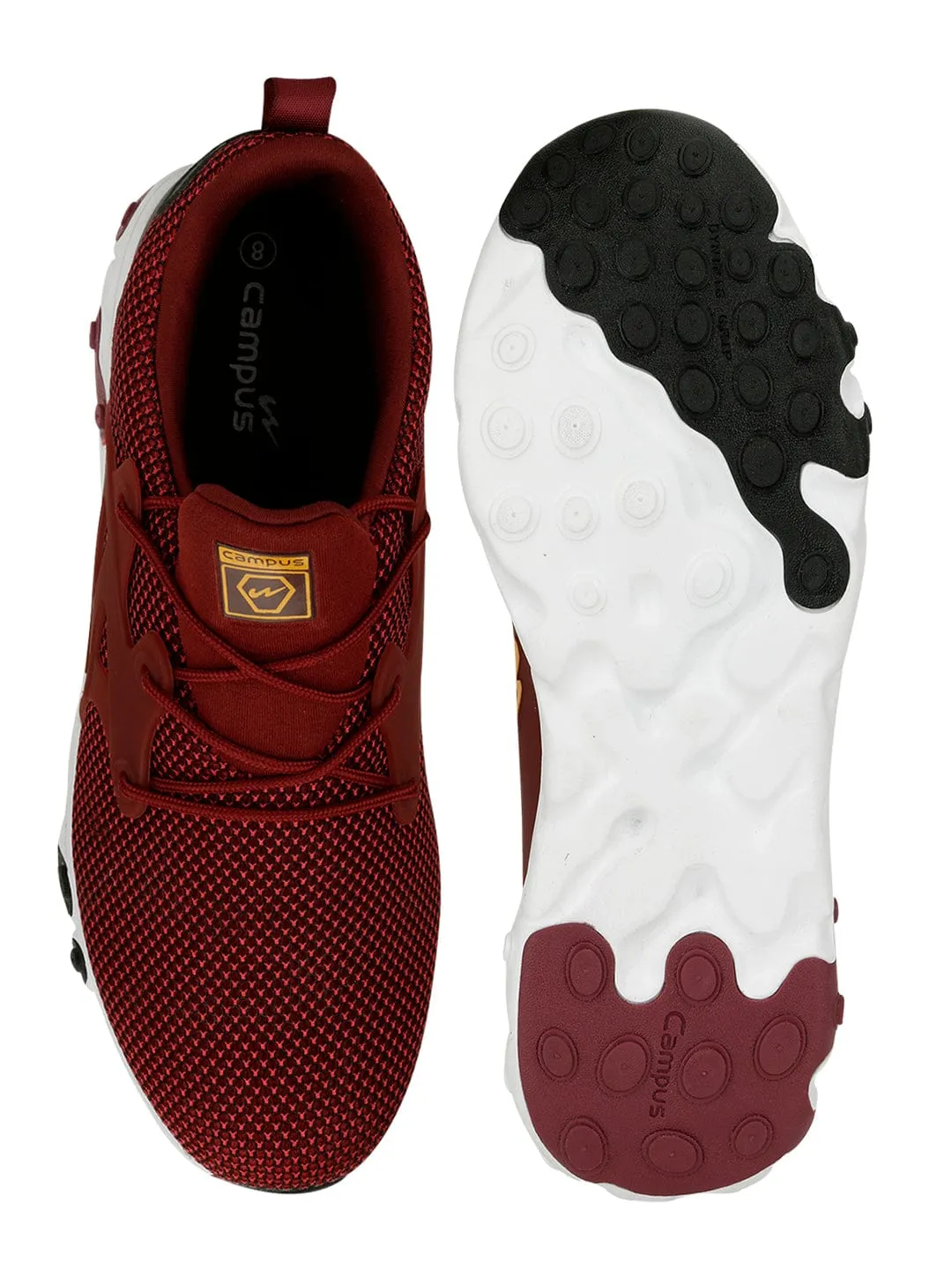 EARTH Red Men's Running Shoes