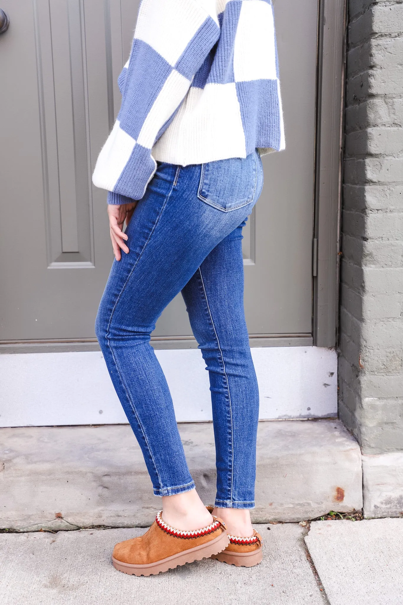Elaine Judy Blue Skinny Fit Jeans
