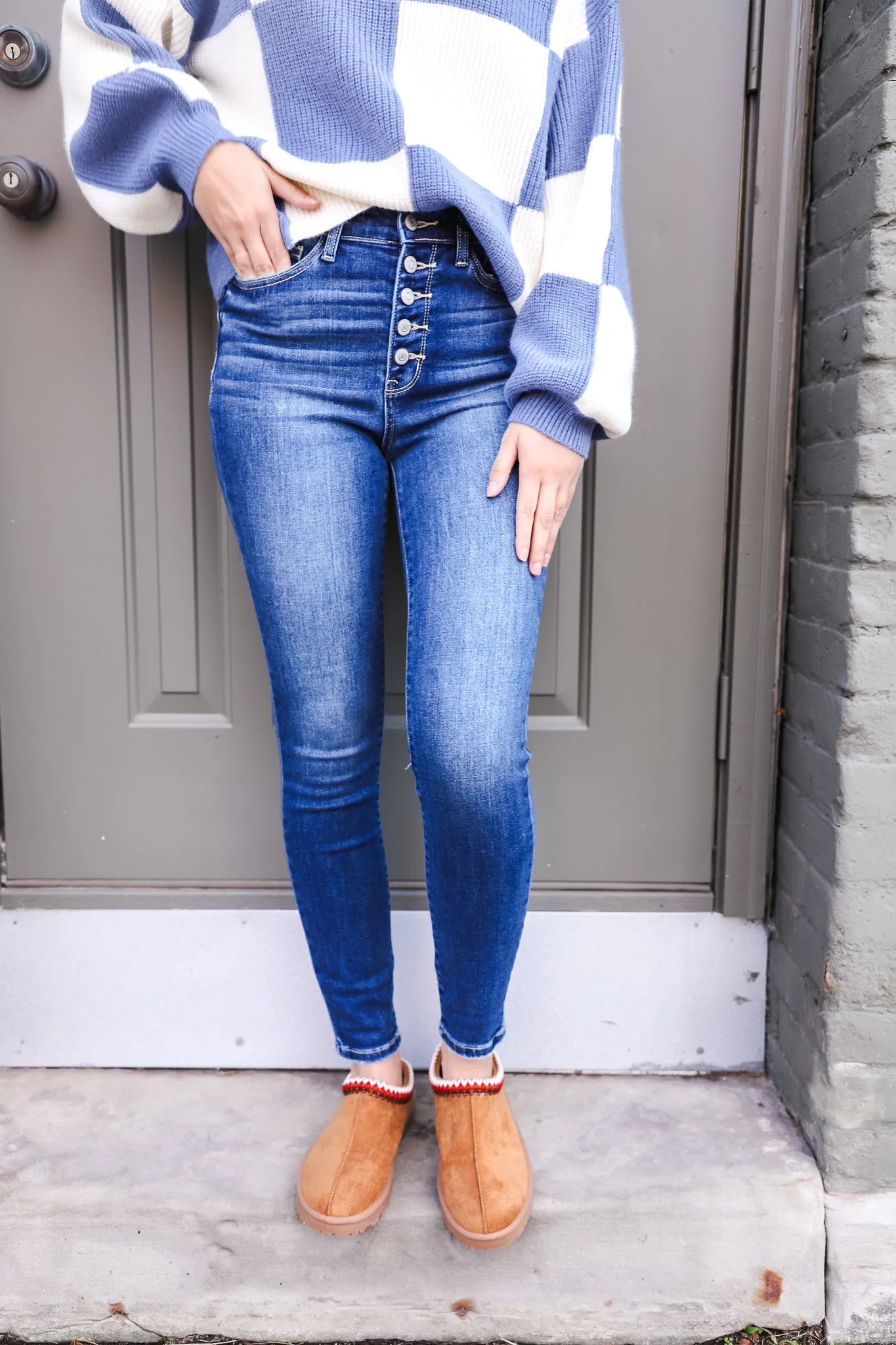 Elaine Judy Blue Skinny Fit Jeans