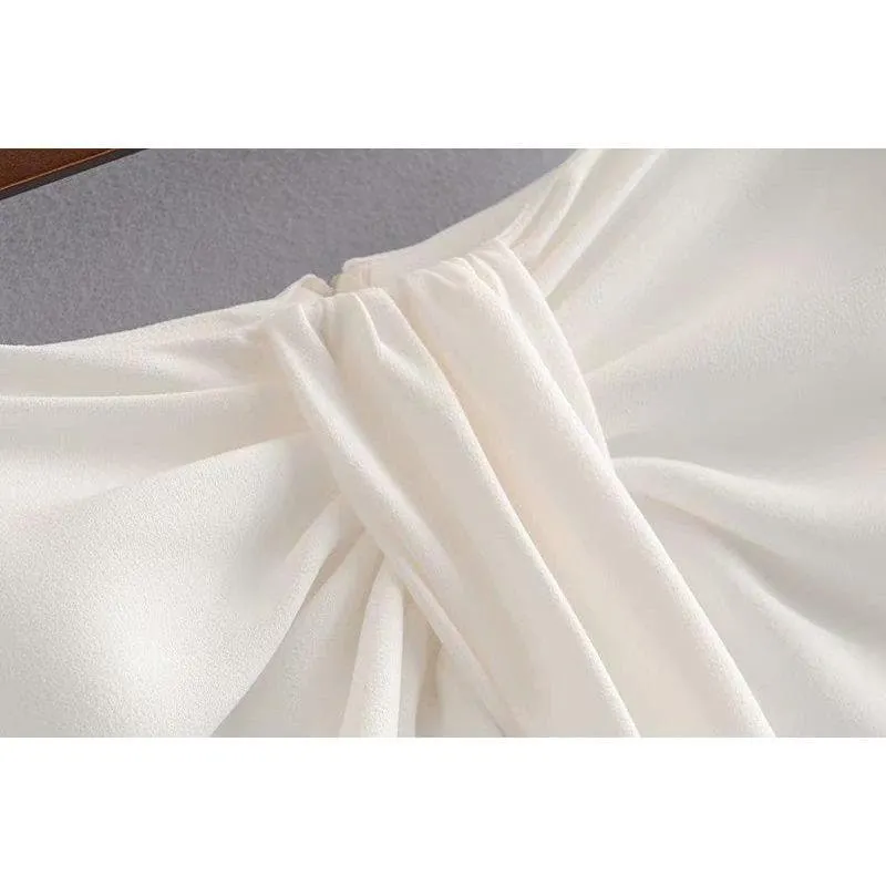Fashion Knotted Wrap Midi Skirt