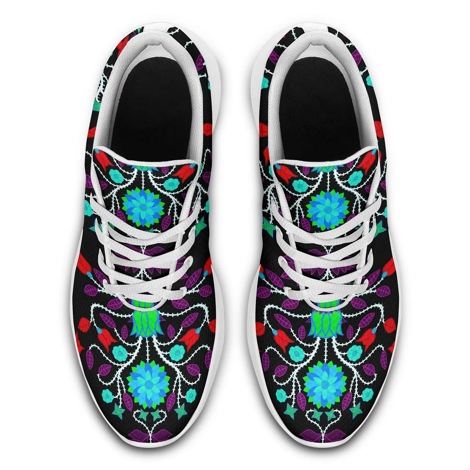 Floral Beadwork Four Clans Winter Ikkaayi Sport Sneakers