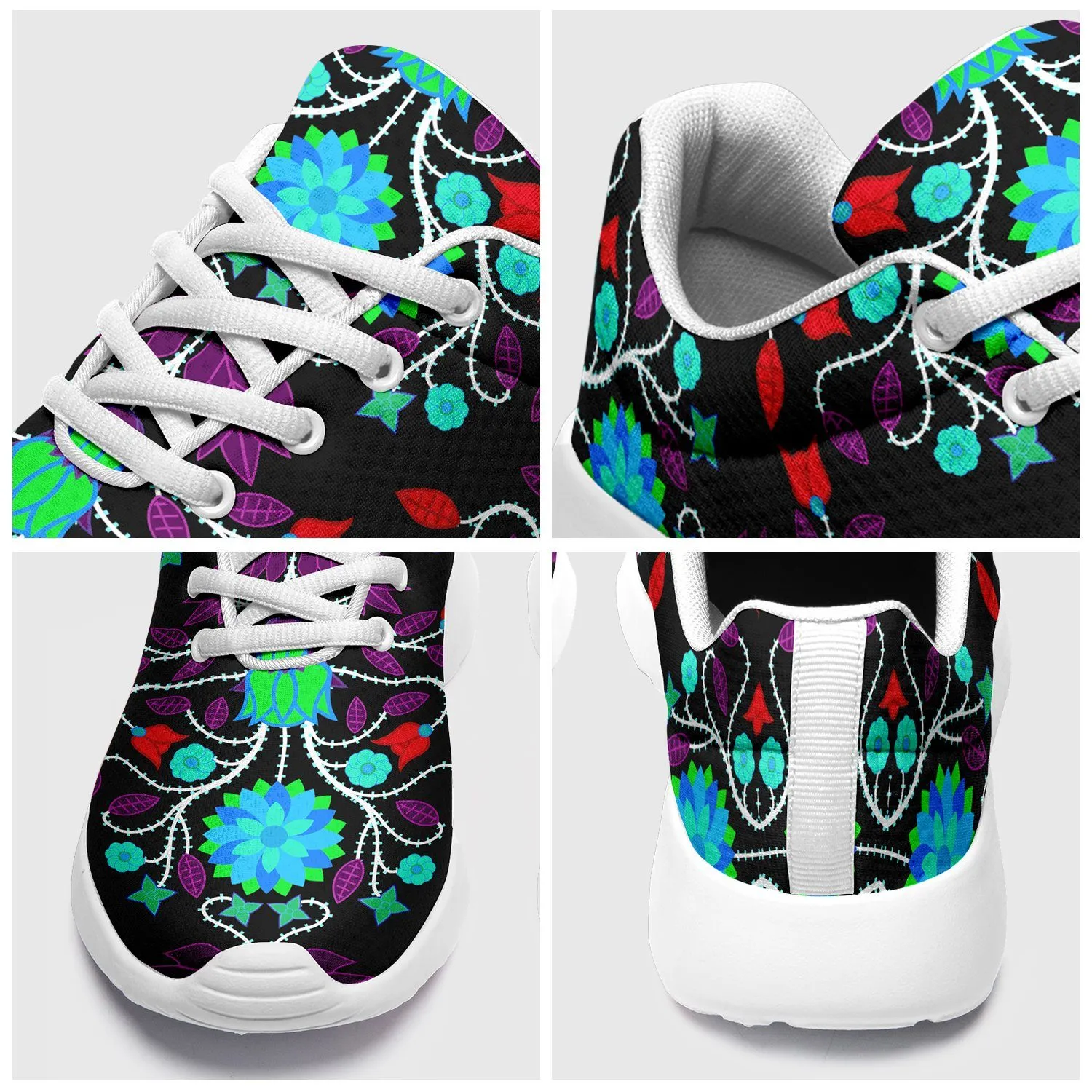 Floral Beadwork Four Clans Winter Ikkaayi Sport Sneakers