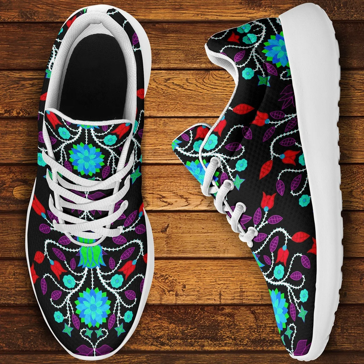 Floral Beadwork Four Clans Winter Ikkaayi Sport Sneakers
