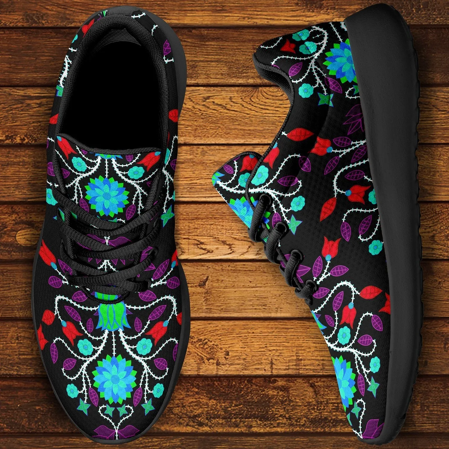 Floral Beadwork Four Clans Winter Ikkaayi Sport Sneakers