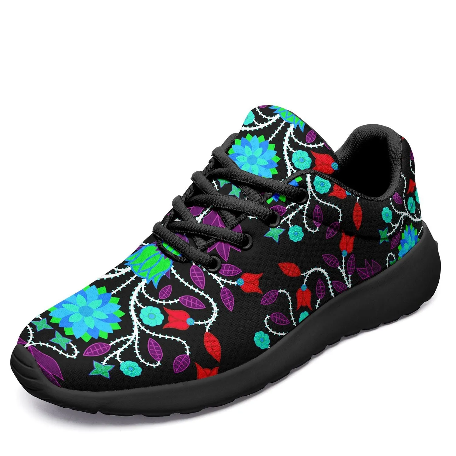 Floral Beadwork Four Clans Winter Ikkaayi Sport Sneakers