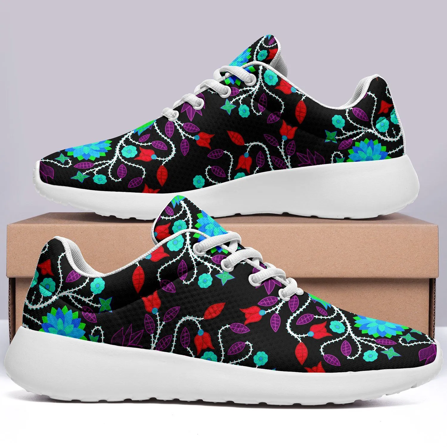 Floral Beadwork Four Clans Winter Ikkaayi Sport Sneakers