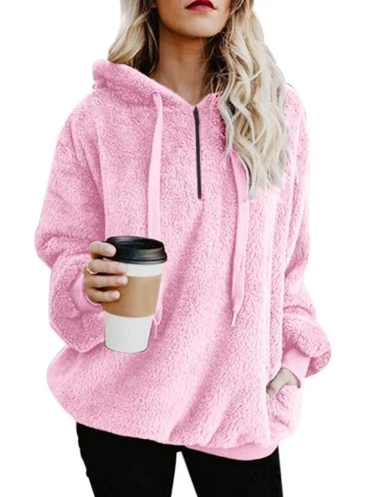 Fuzzy Sweatshirt Hoodie
