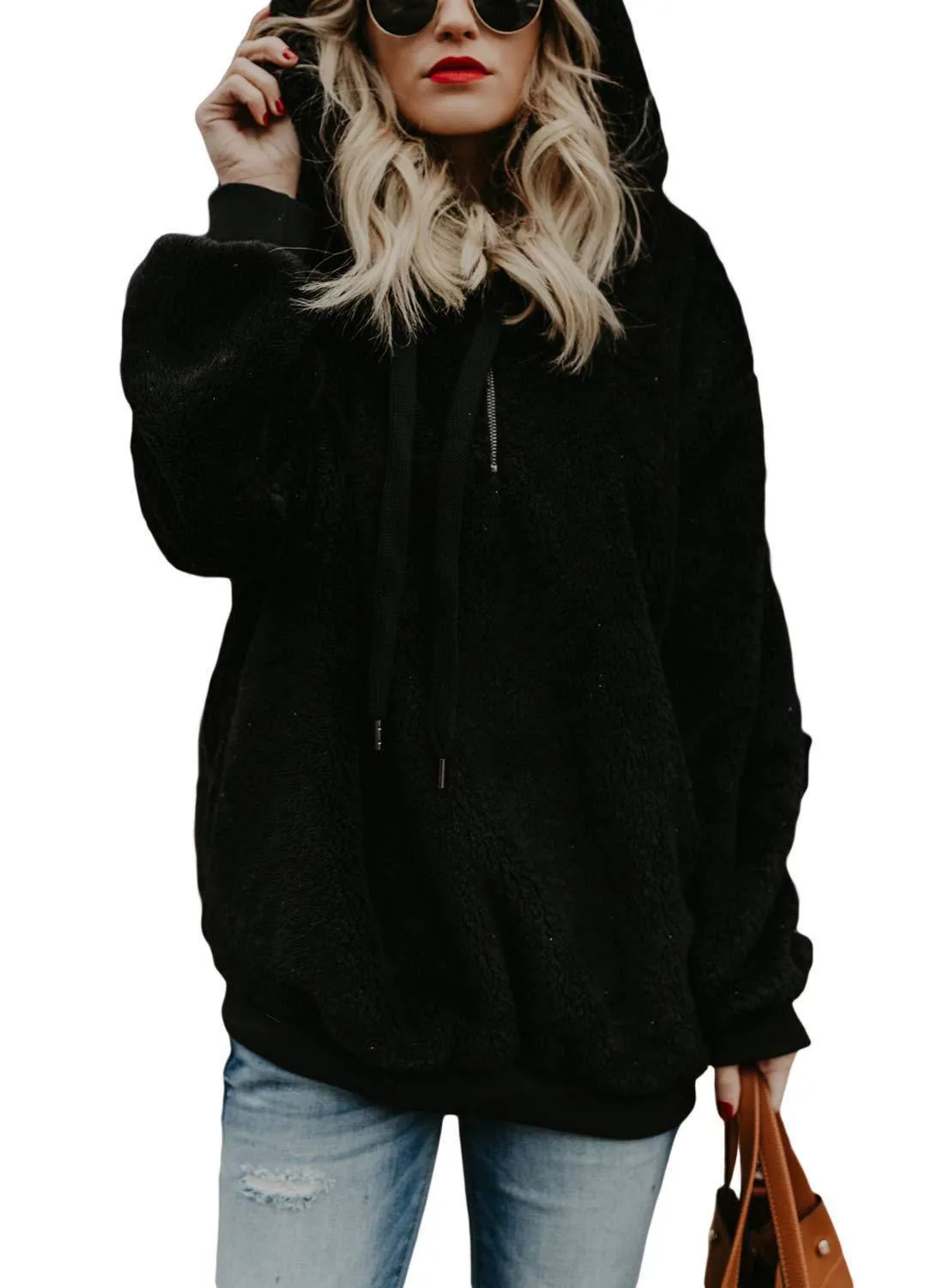 Fuzzy Sweatshirt Hoodie