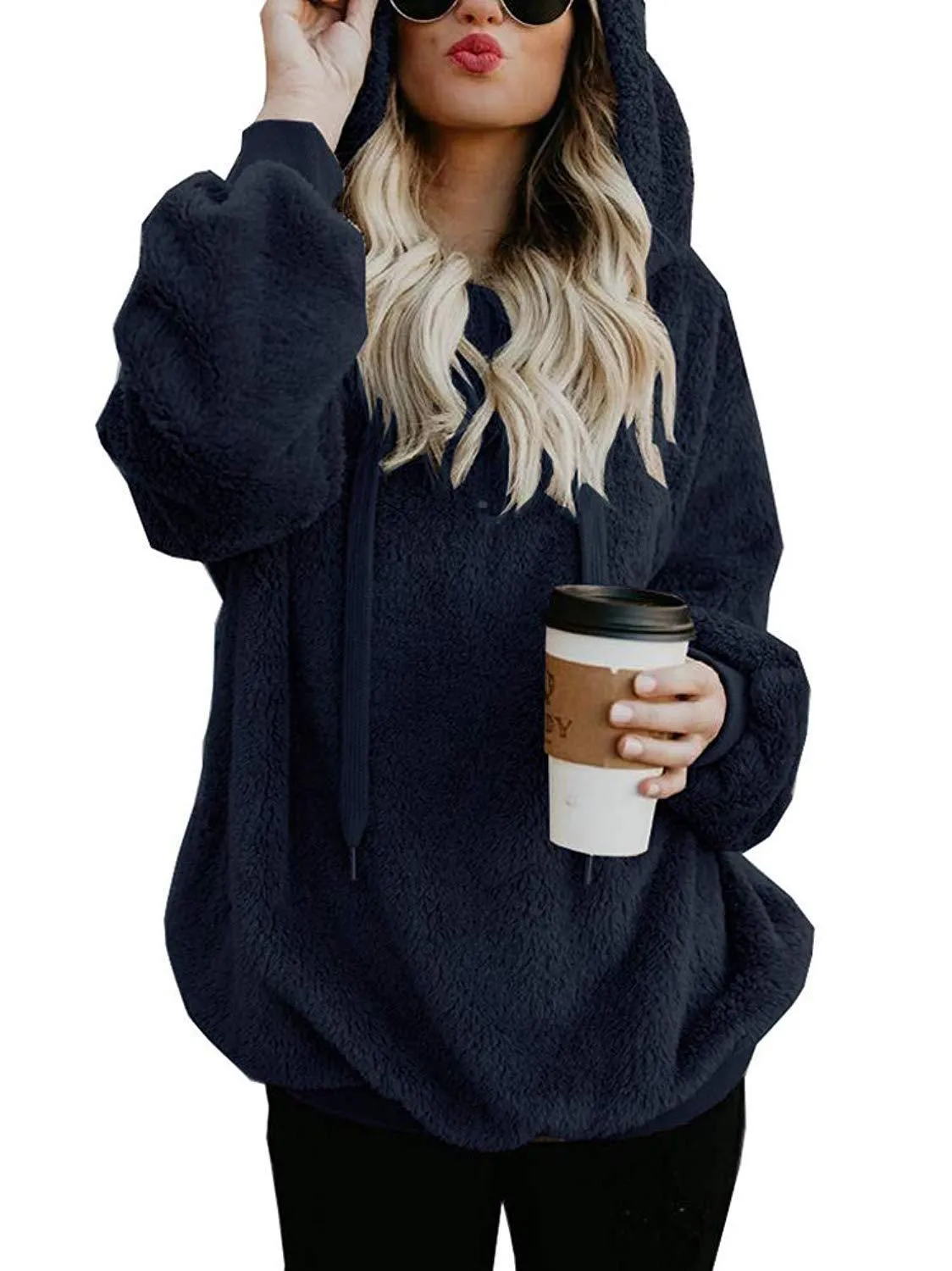 Fuzzy Sweatshirt Hoodie