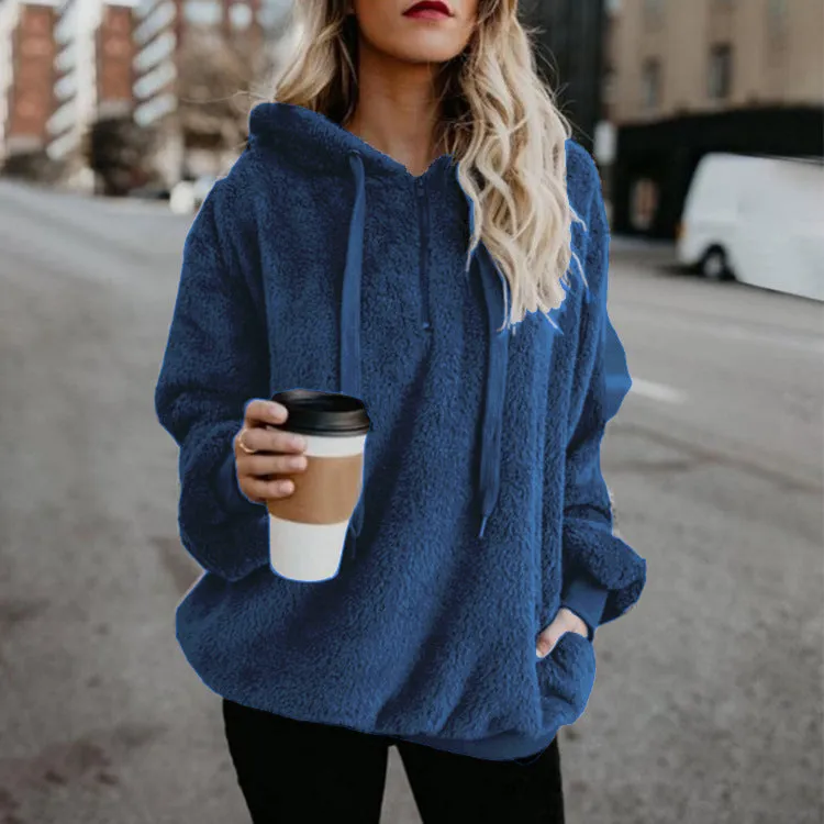 Fuzzy Sweatshirt Hoodie