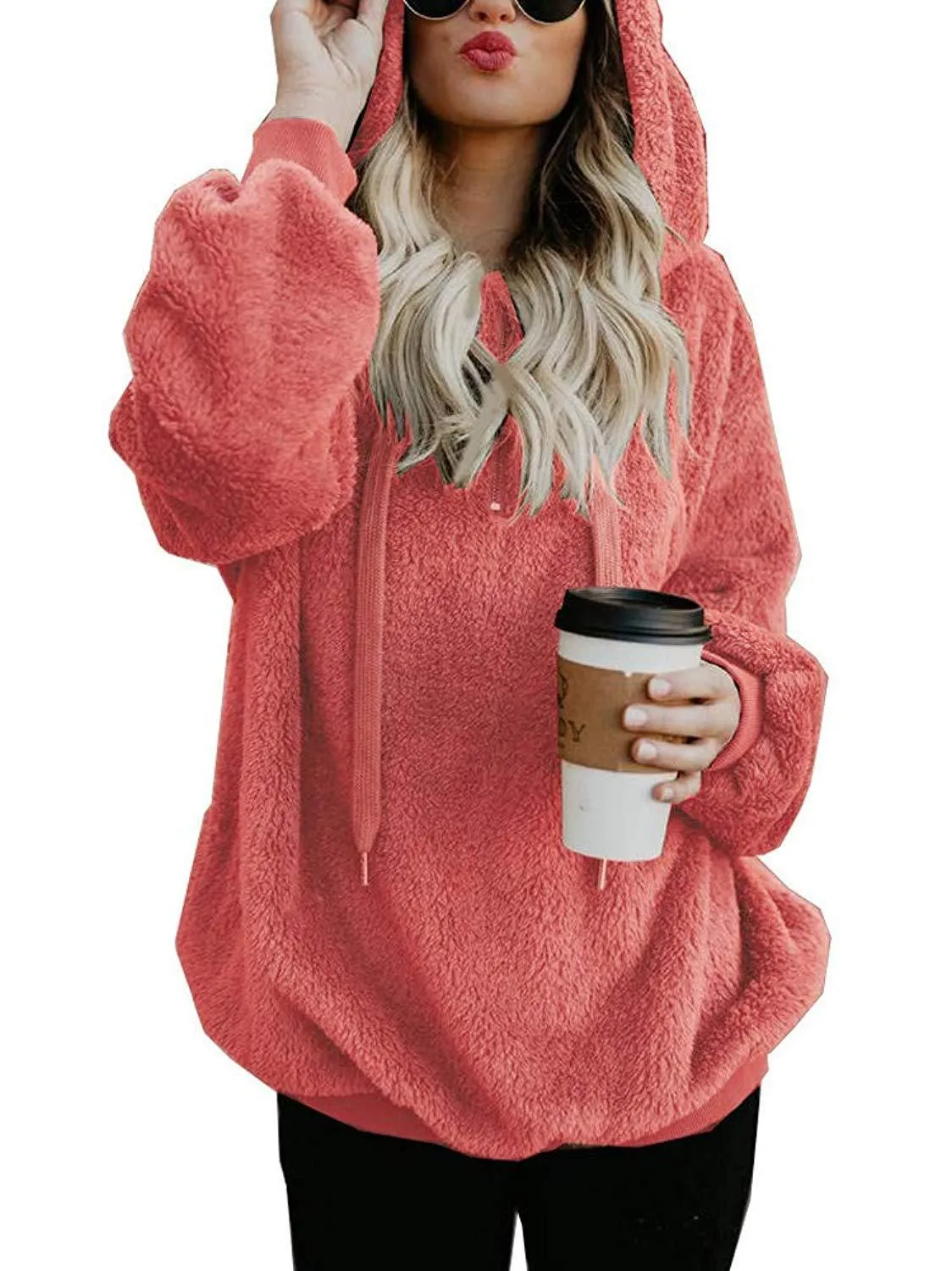 Fuzzy Sweatshirt Hoodie