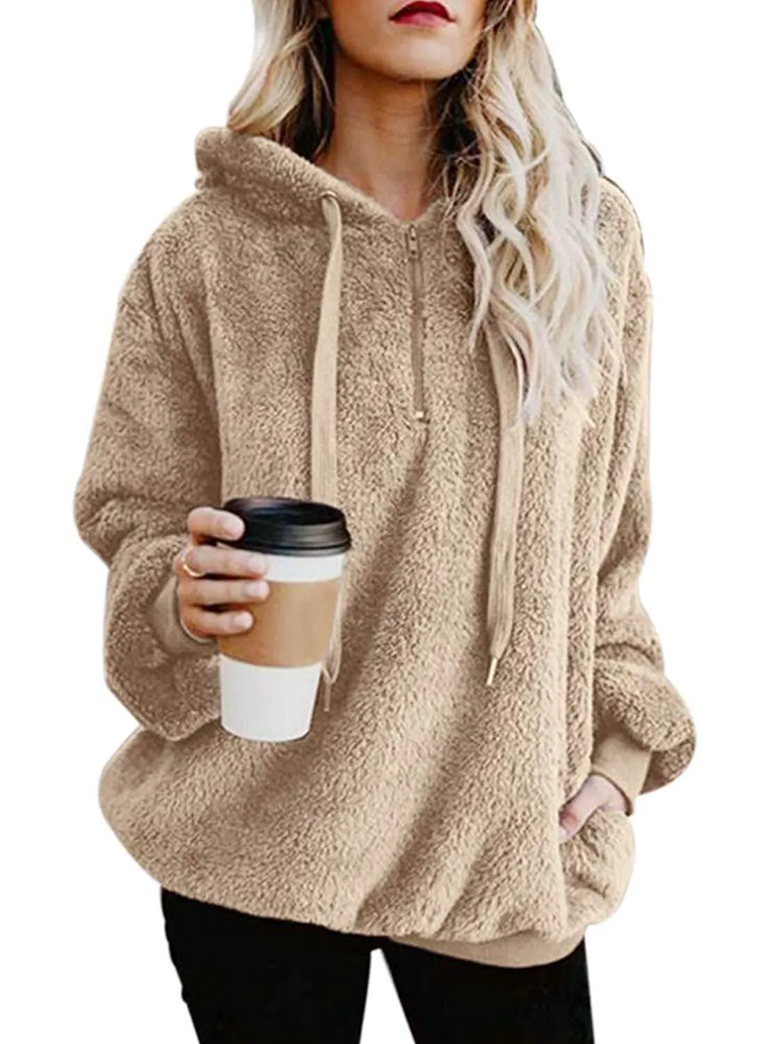Fuzzy Sweatshirt Hoodie