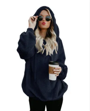 Fuzzy Sweatshirt Hoodie