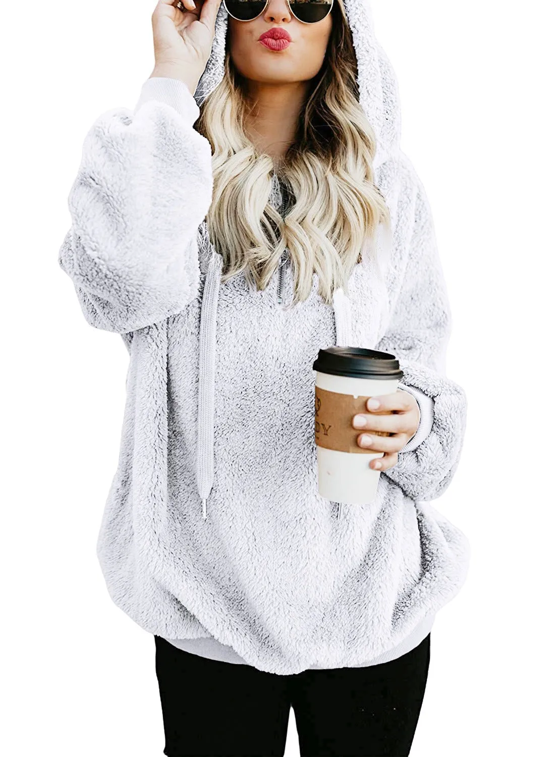 Fuzzy Sweatshirt Hoodie