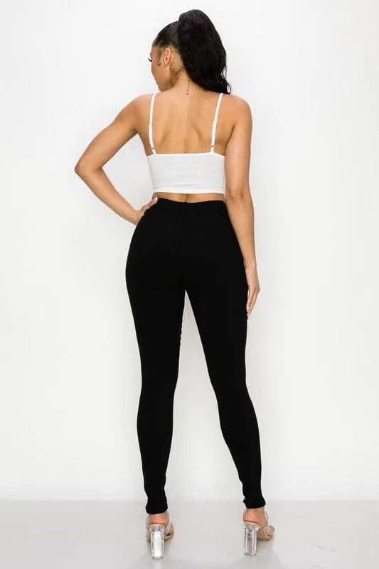 high waist super stretch skinny jean