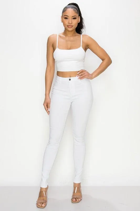 high waist super stretch skinny jean