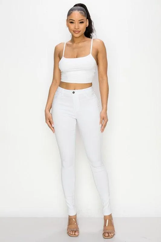 high waist super stretch skinny jean
