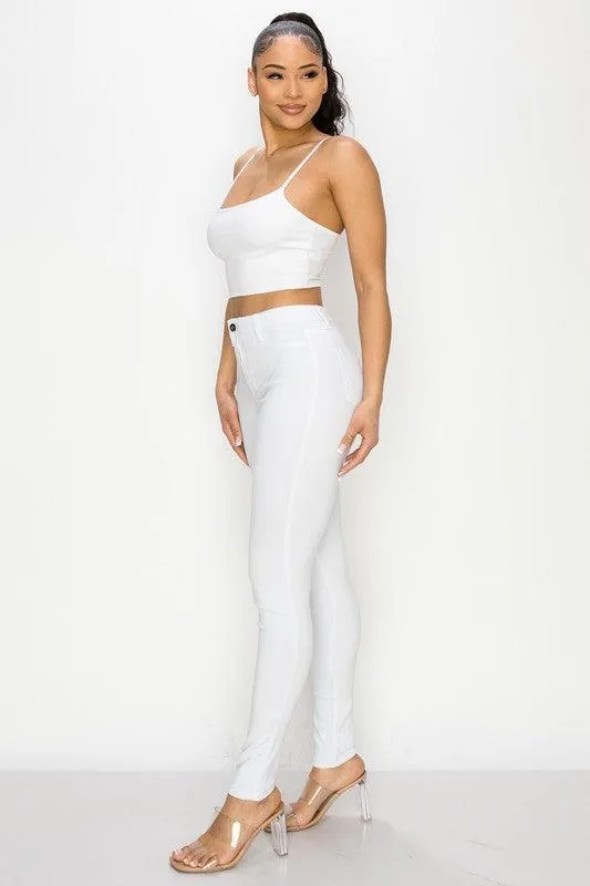 high waist super stretch skinny jean