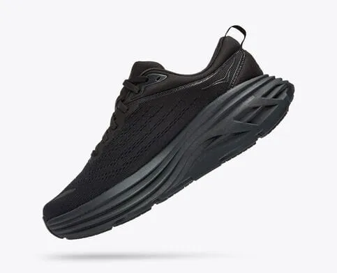Hoka Women's Bondi 8 Running Shoes- Black