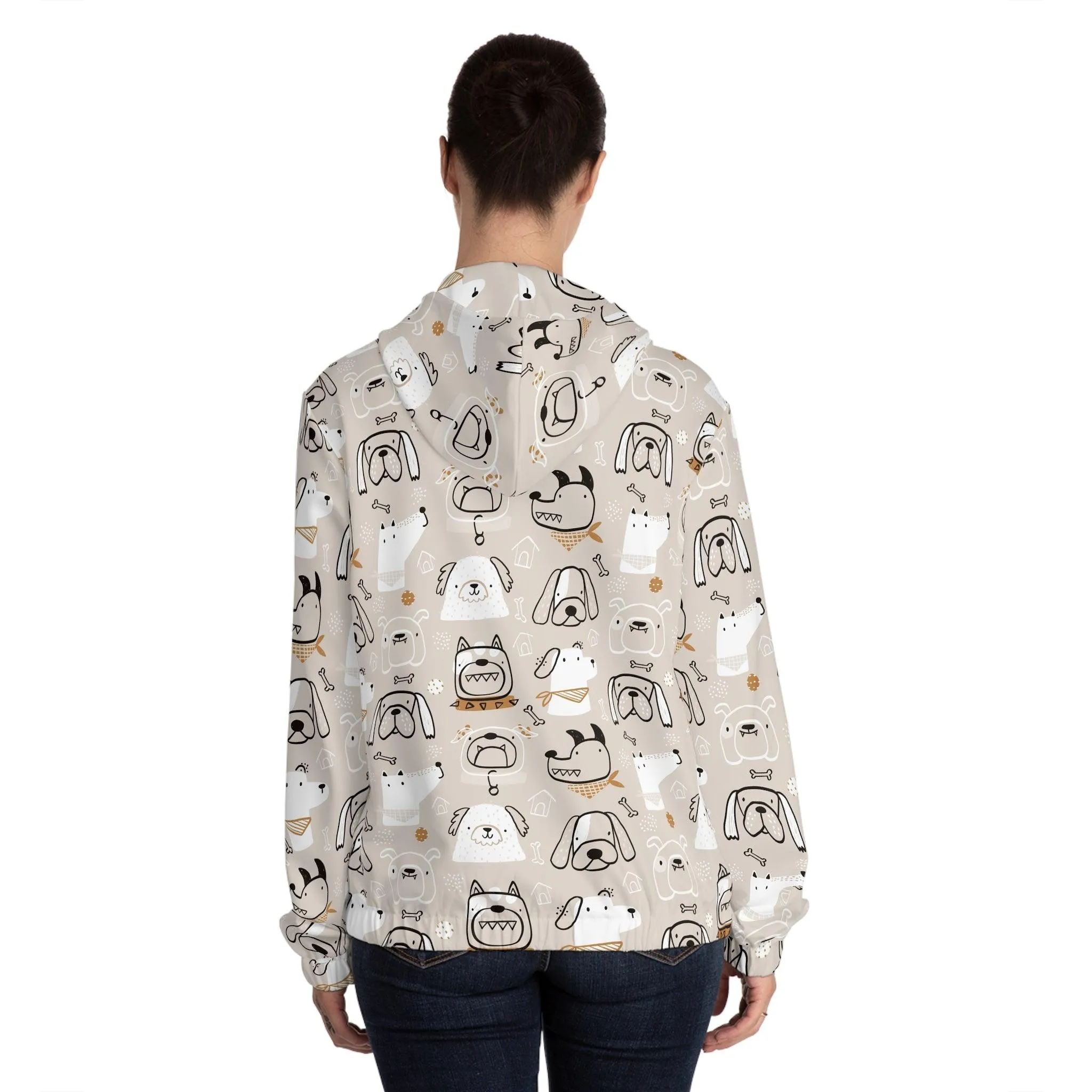 Illustrated Doggers Women’s Full-Zip Hoodie
