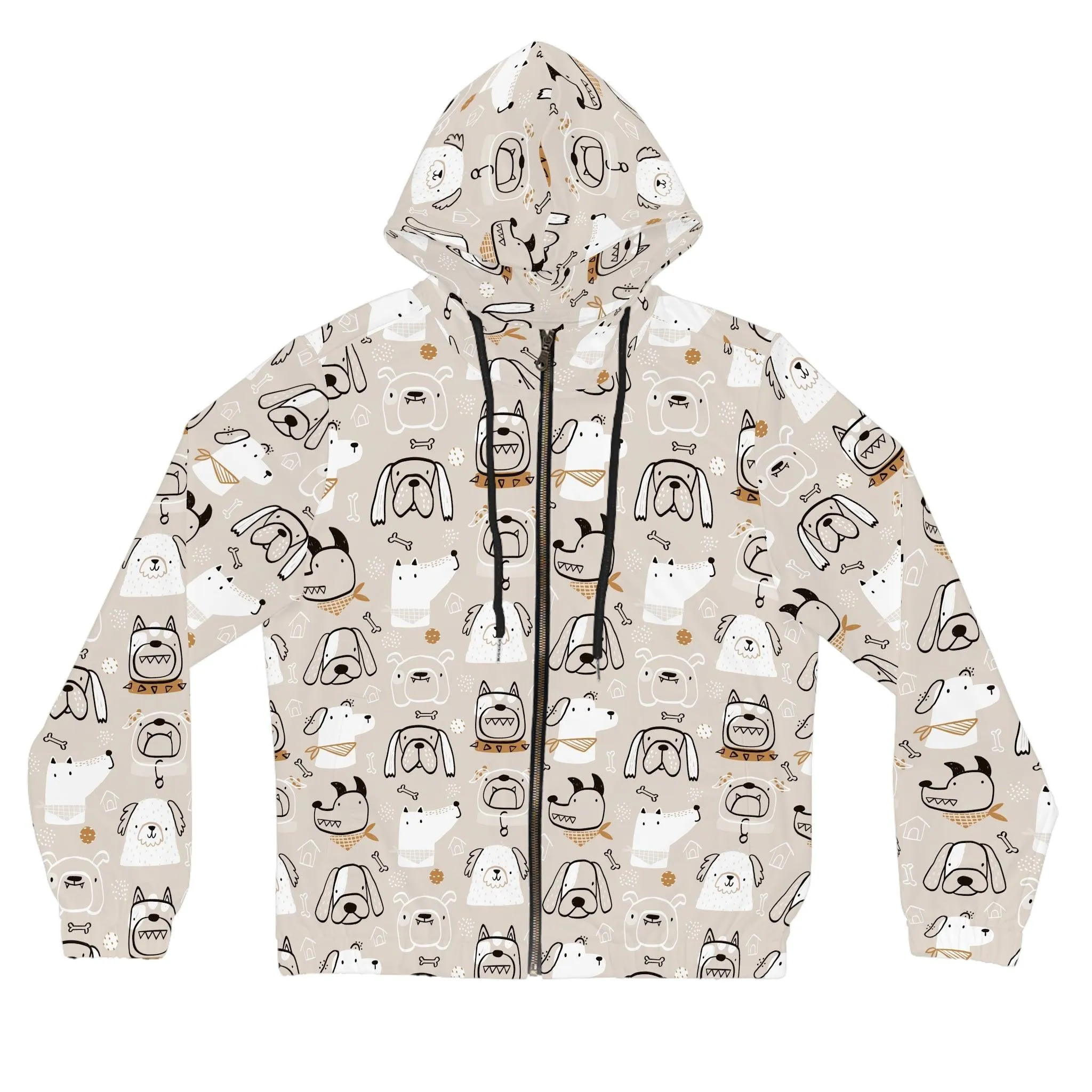 Illustrated Doggers Women’s Full-Zip Hoodie