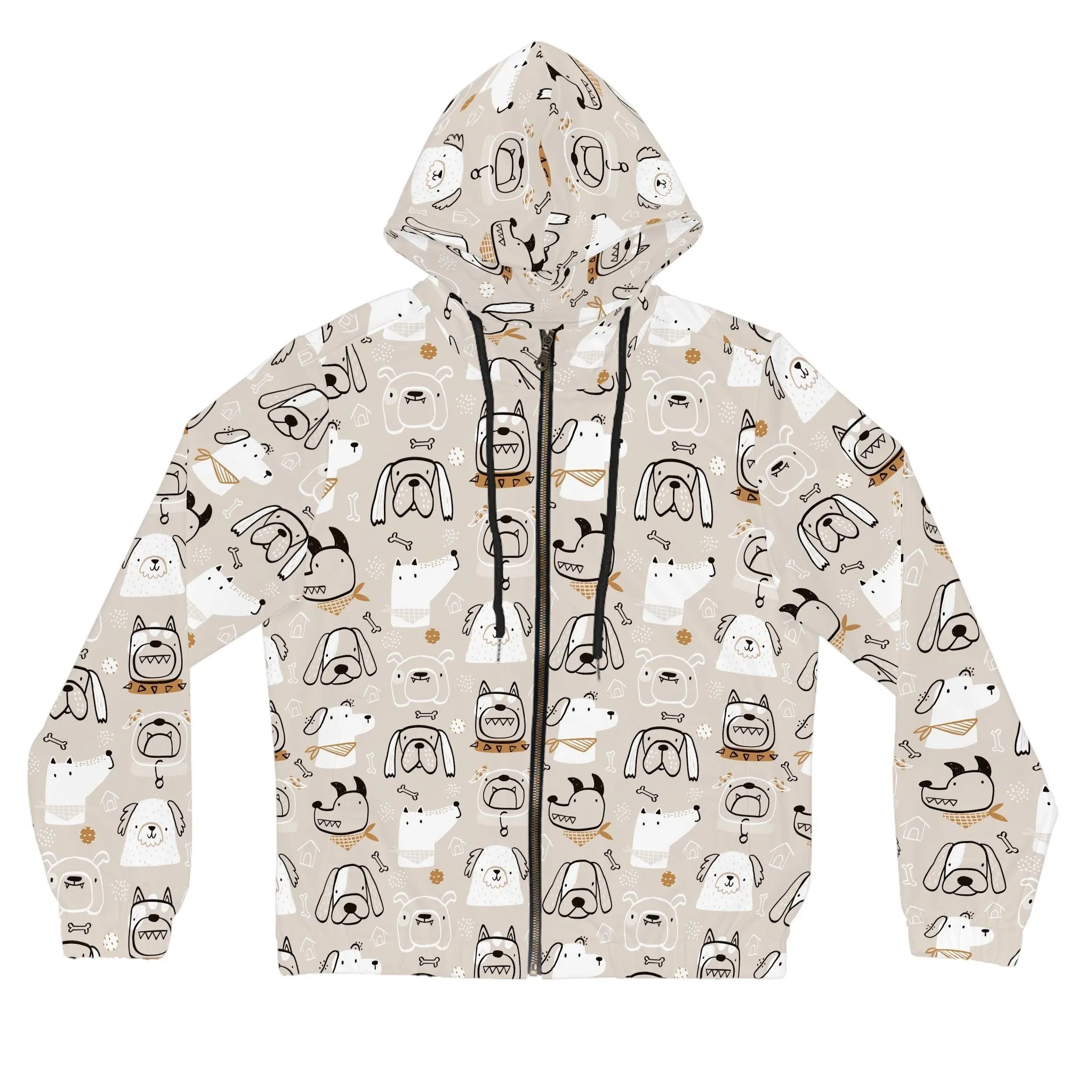 Illustrated Doggers Women’s Full-Zip Hoodie