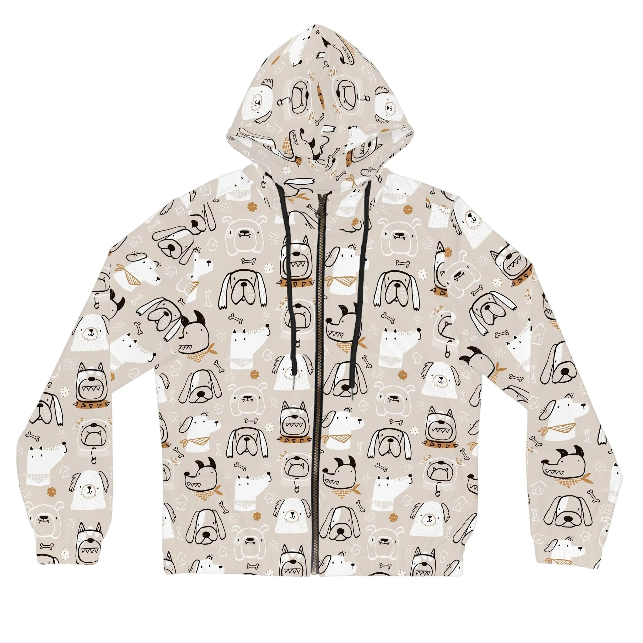 Illustrated Doggers Women’s Full-Zip Hoodie