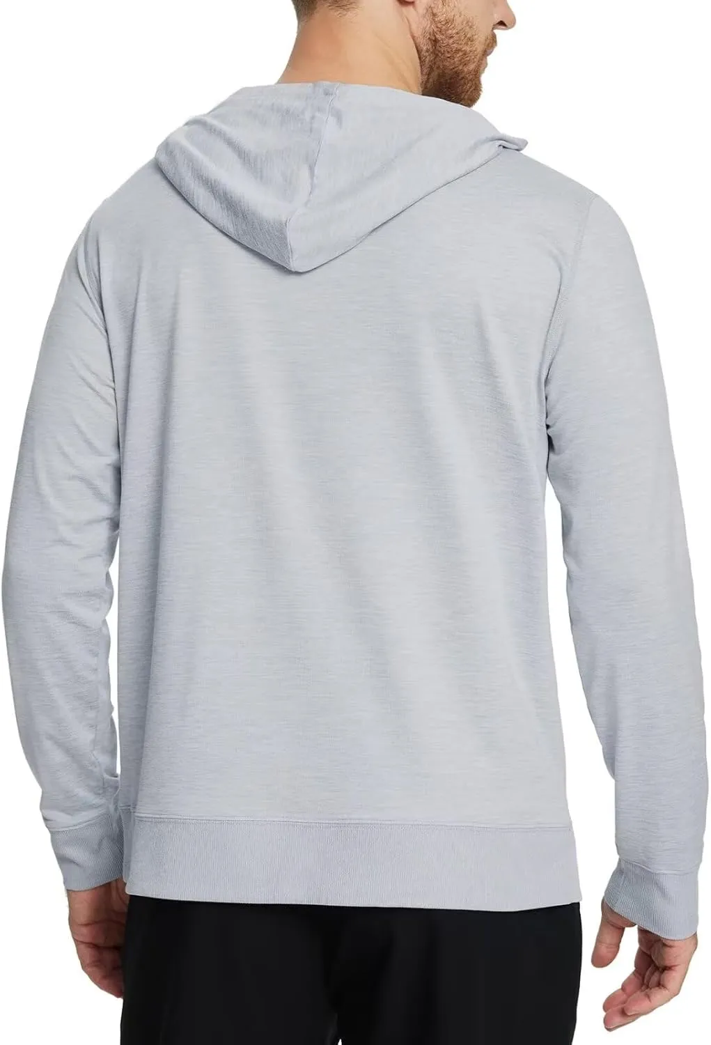 M MAELREG Mens Hoodies Pullover Performance Heather Kangaroo Pocket Thin Hooded Sweatshirt Athletic Golf Hoodies for Men