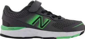 New Balance Kids 680v6 Running Shoes- Magnet  Black