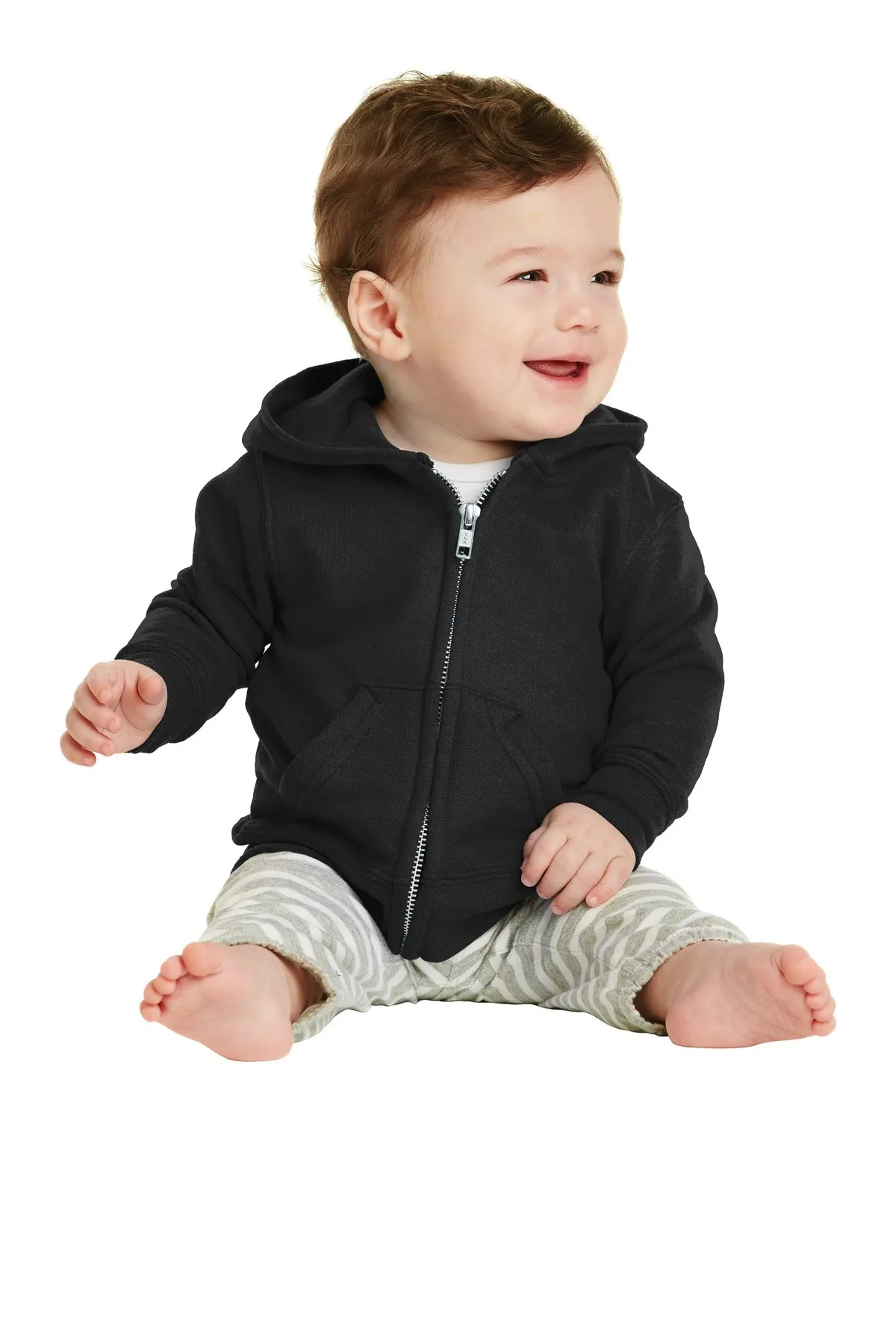 Port & Company Infant Core Fleece Full-Zip Hooded Sweatshirt. CAR78IZH