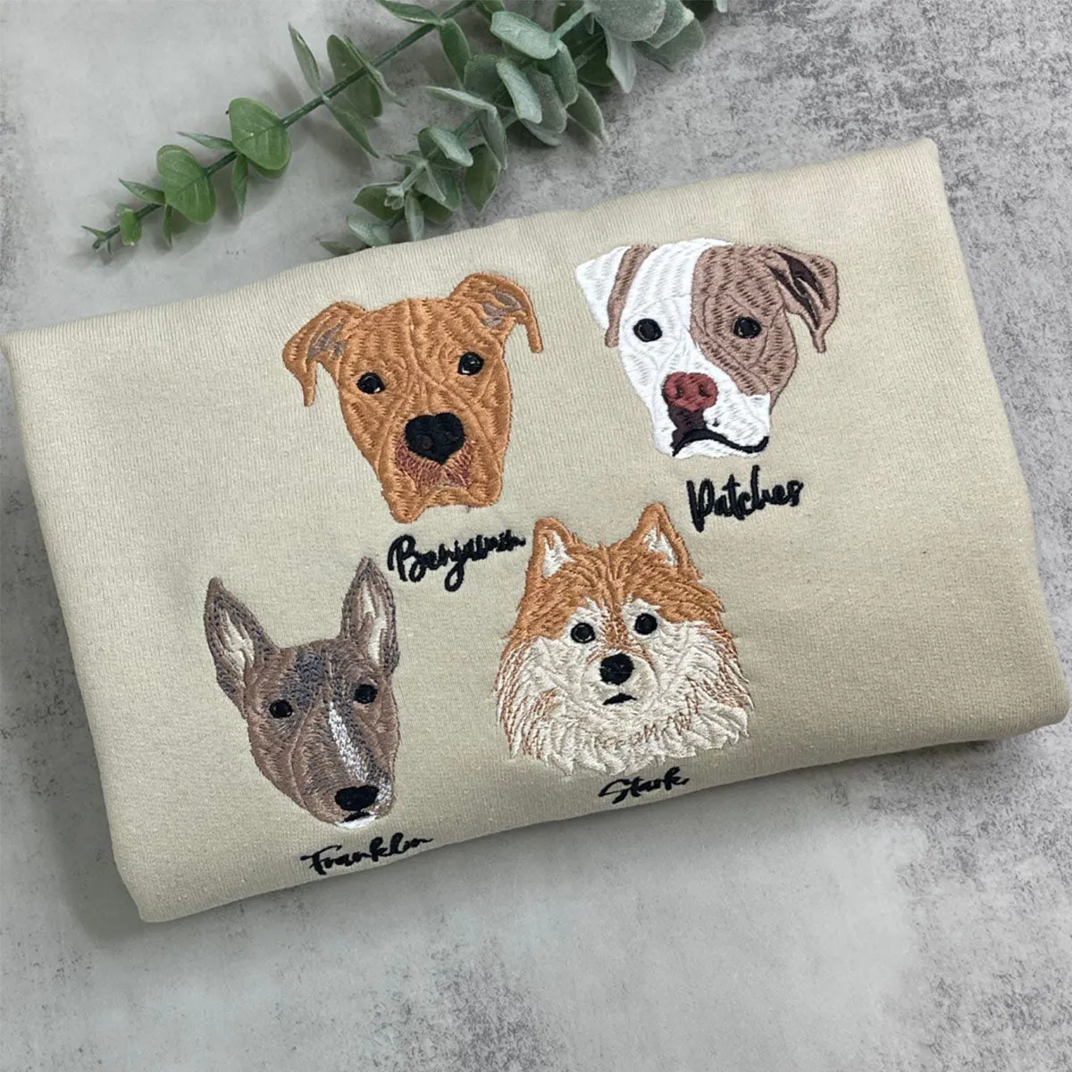 Rhodesian Ridgeback Sweatshirt or Hoodie, Custom Embroidered Gift from Photo Name