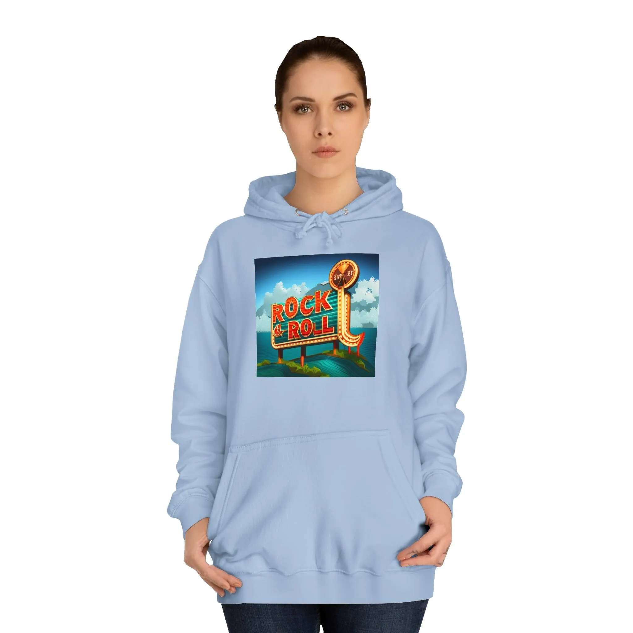 Rock & Roll Casino Unisex College Hoodie