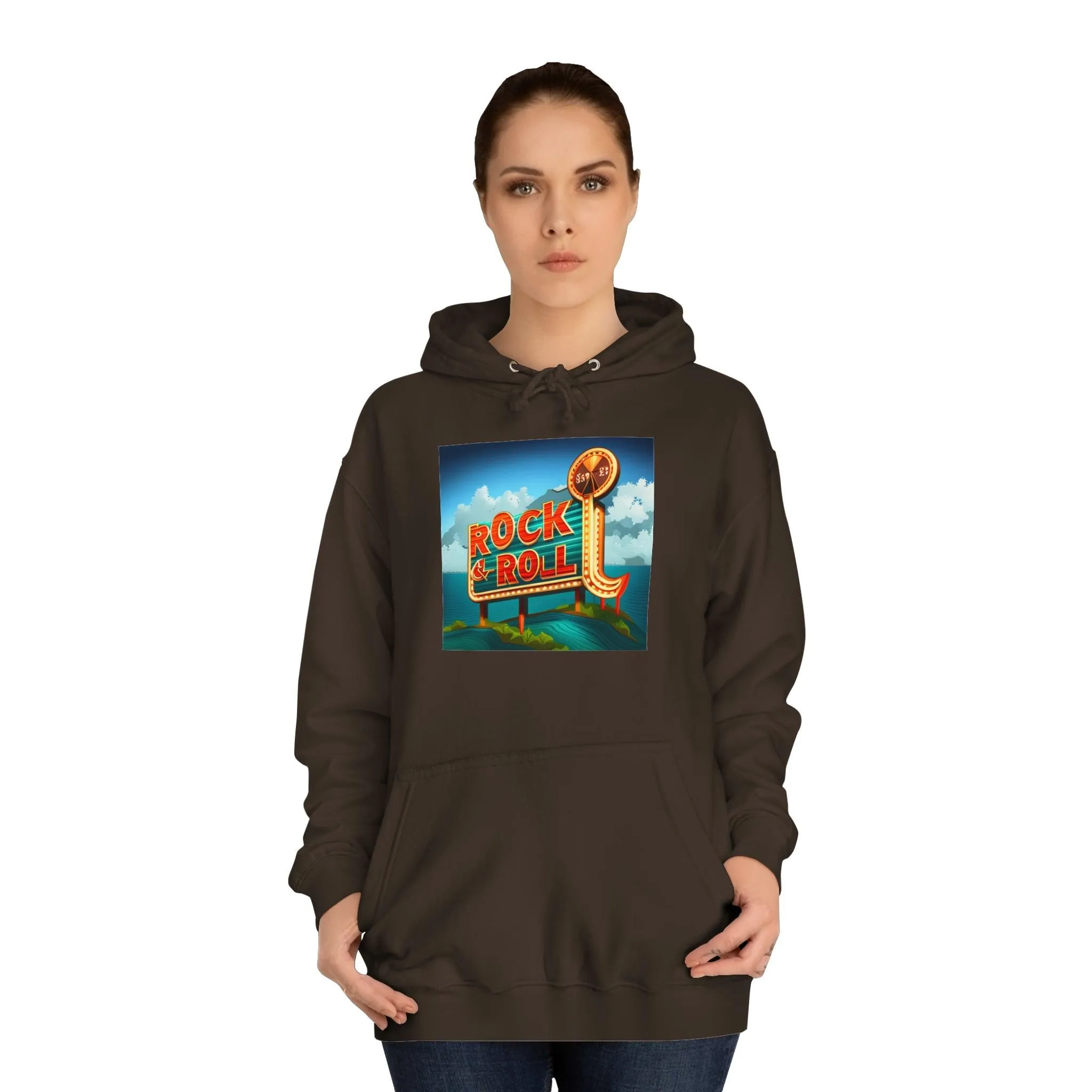 Rock & Roll Casino Unisex College Hoodie
