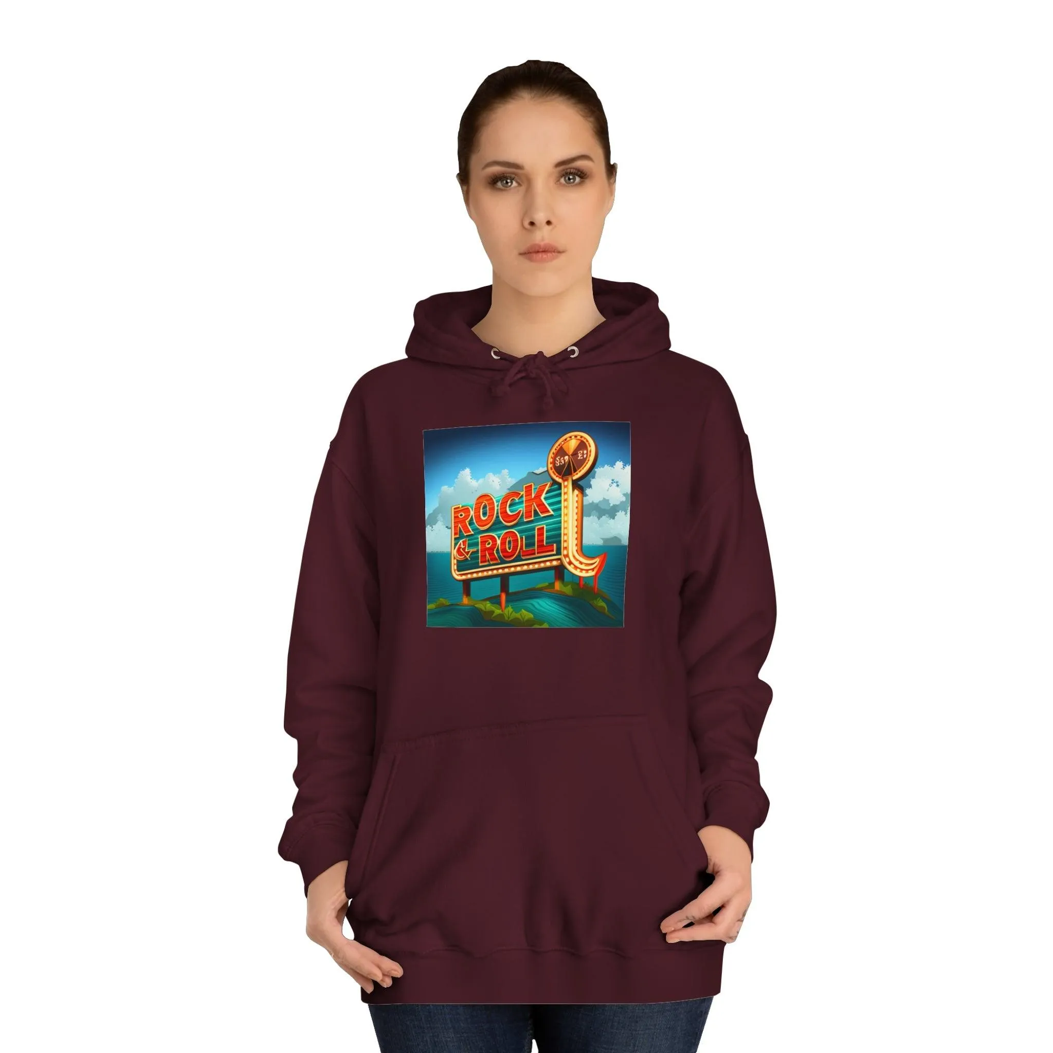 Rock & Roll Casino Unisex College Hoodie