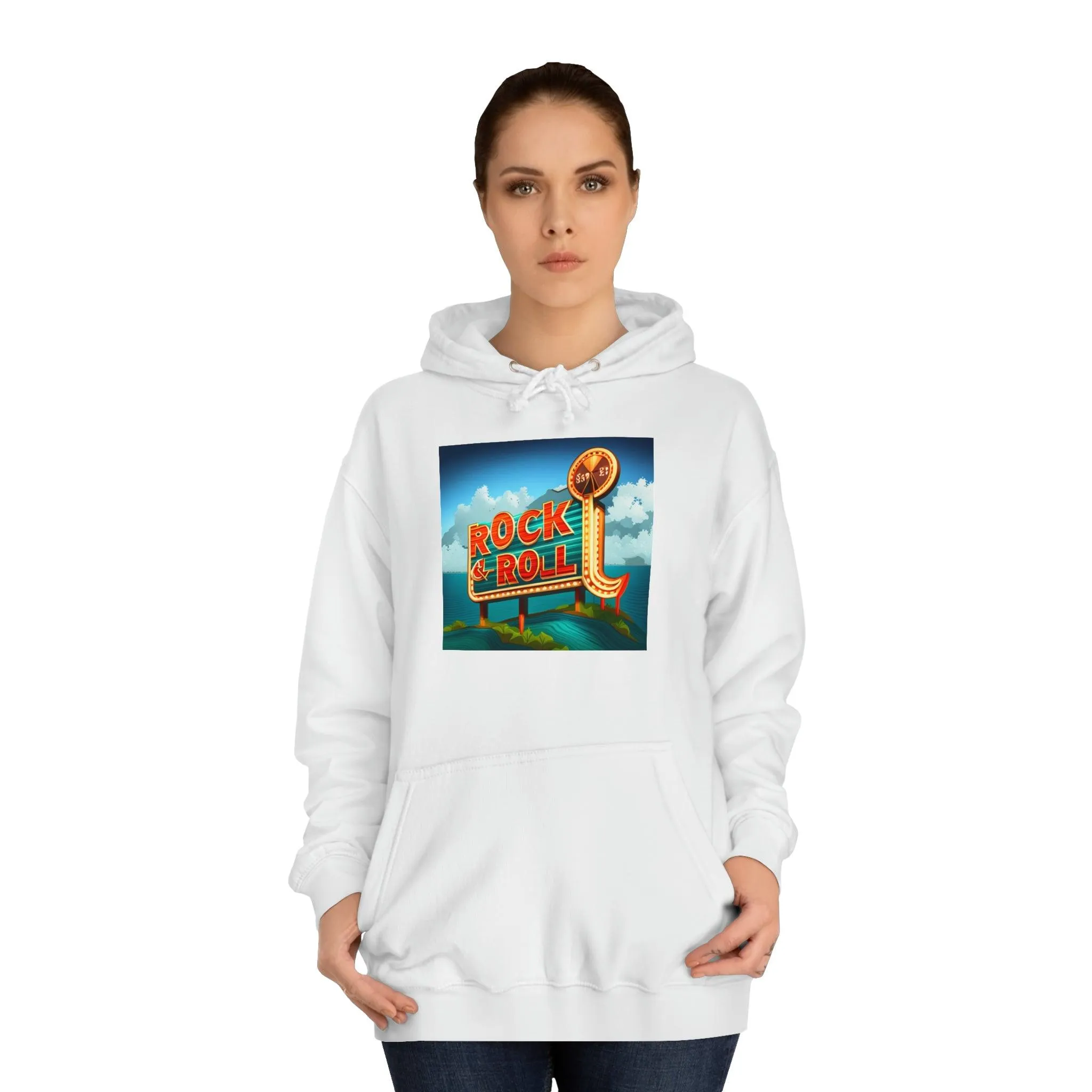 Rock & Roll Casino Unisex College Hoodie
