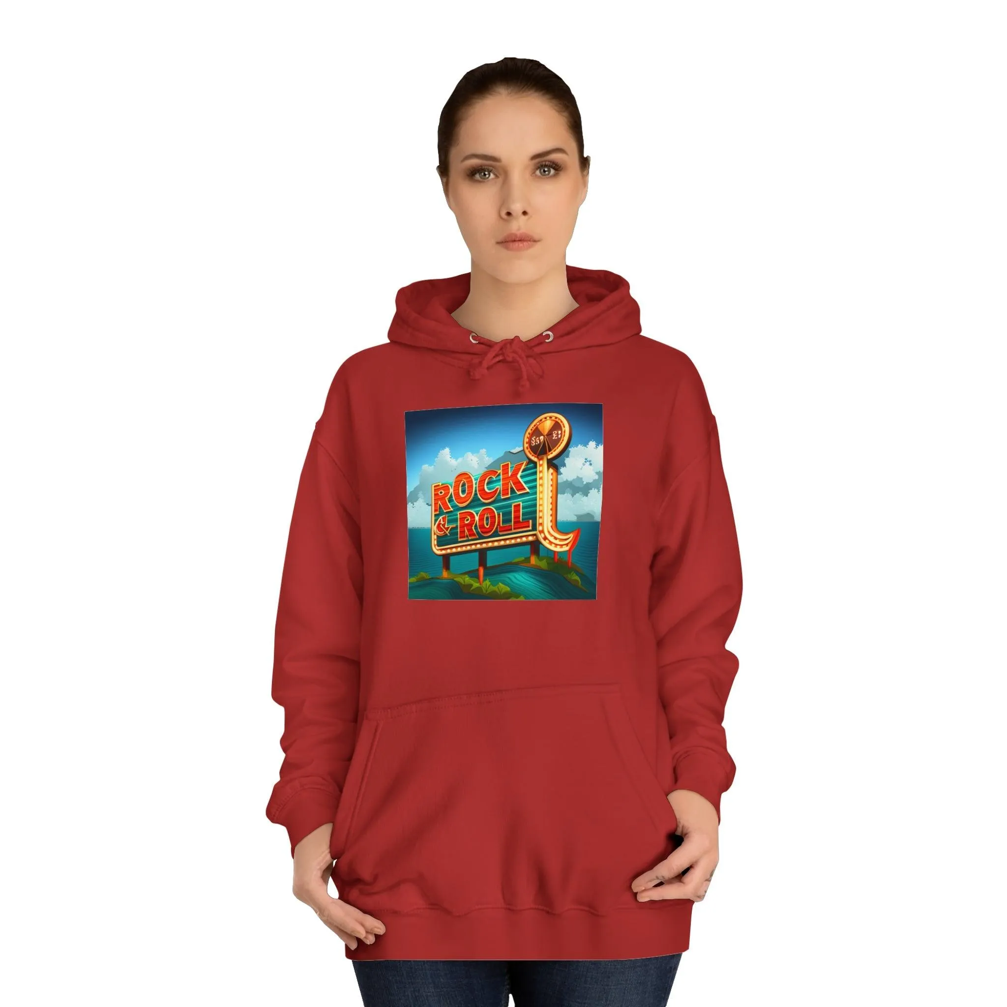 Rock & Roll Casino Unisex College Hoodie