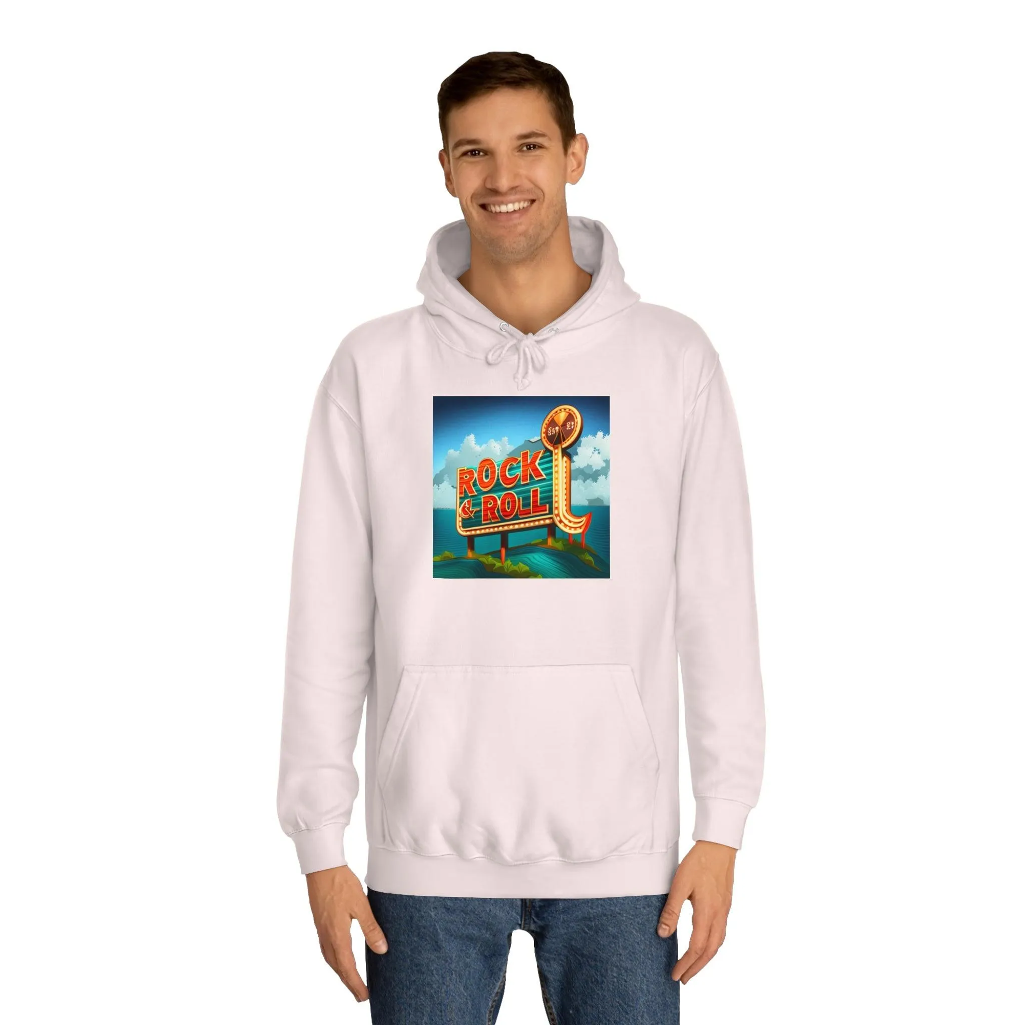 Rock & Roll Casino Unisex College Hoodie