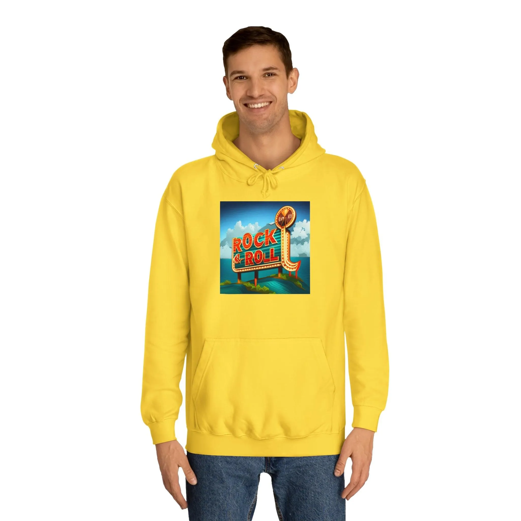 Rock & Roll Casino Unisex College Hoodie
