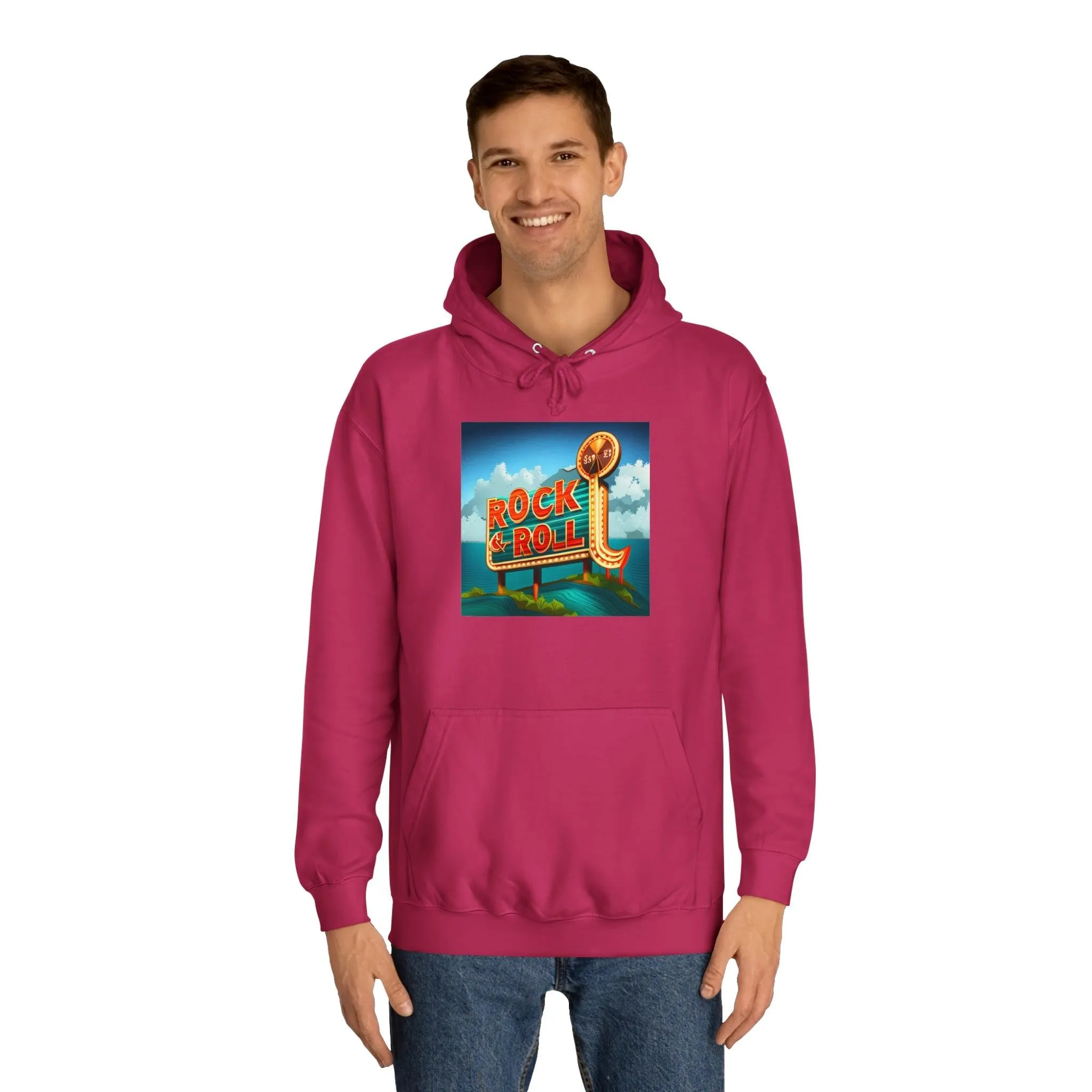 Rock & Roll Casino Unisex College Hoodie