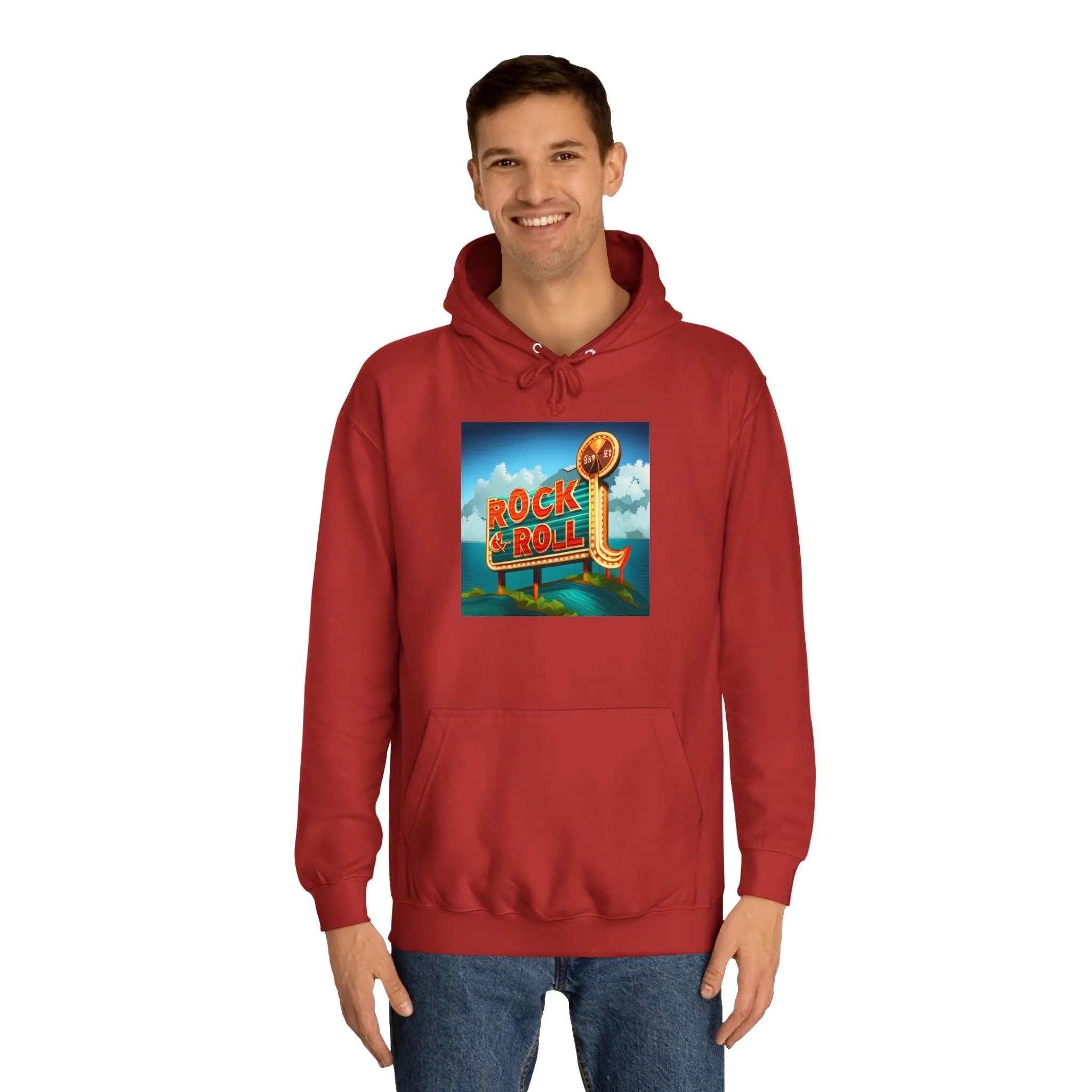 Rock & Roll Casino Unisex College Hoodie