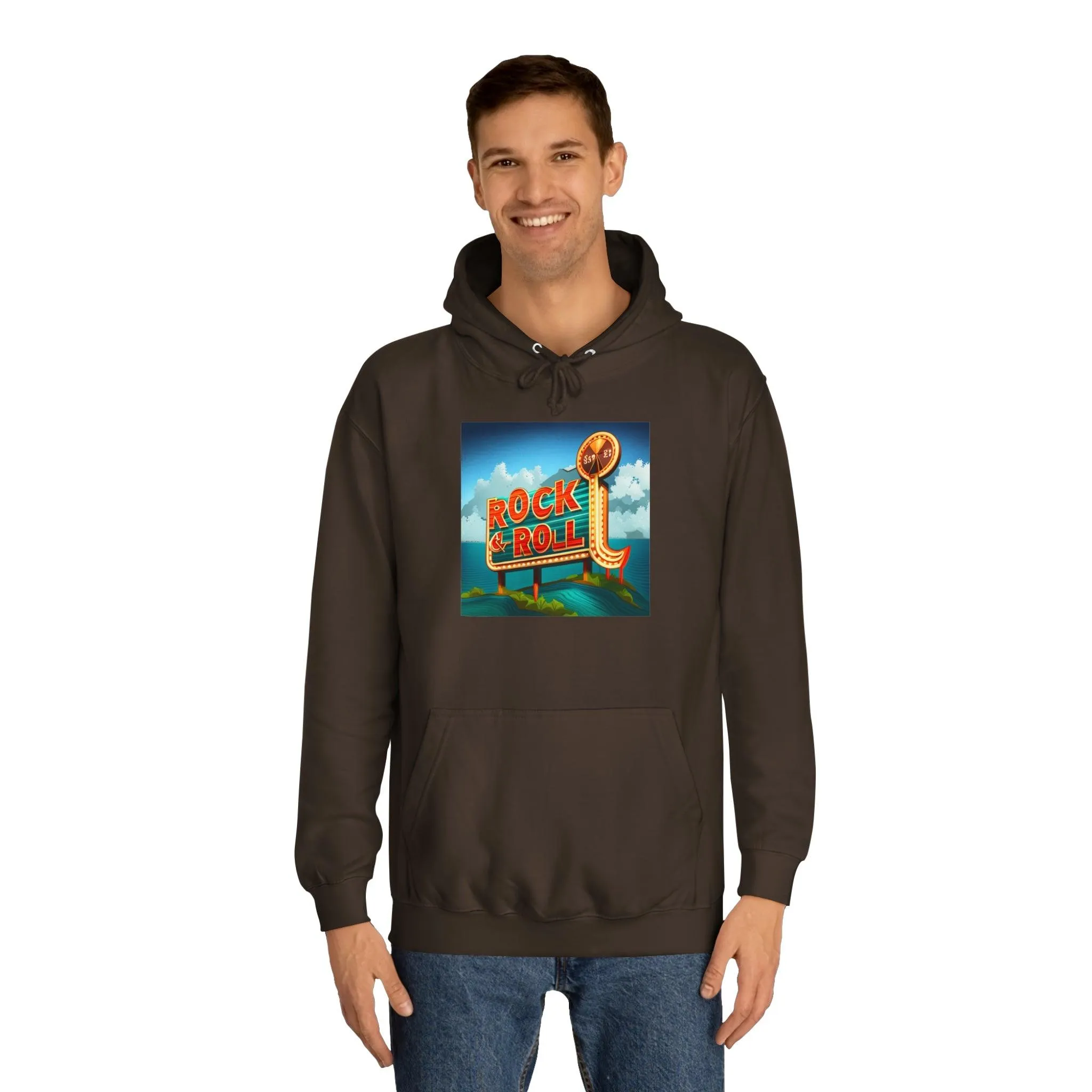Rock & Roll Casino Unisex College Hoodie