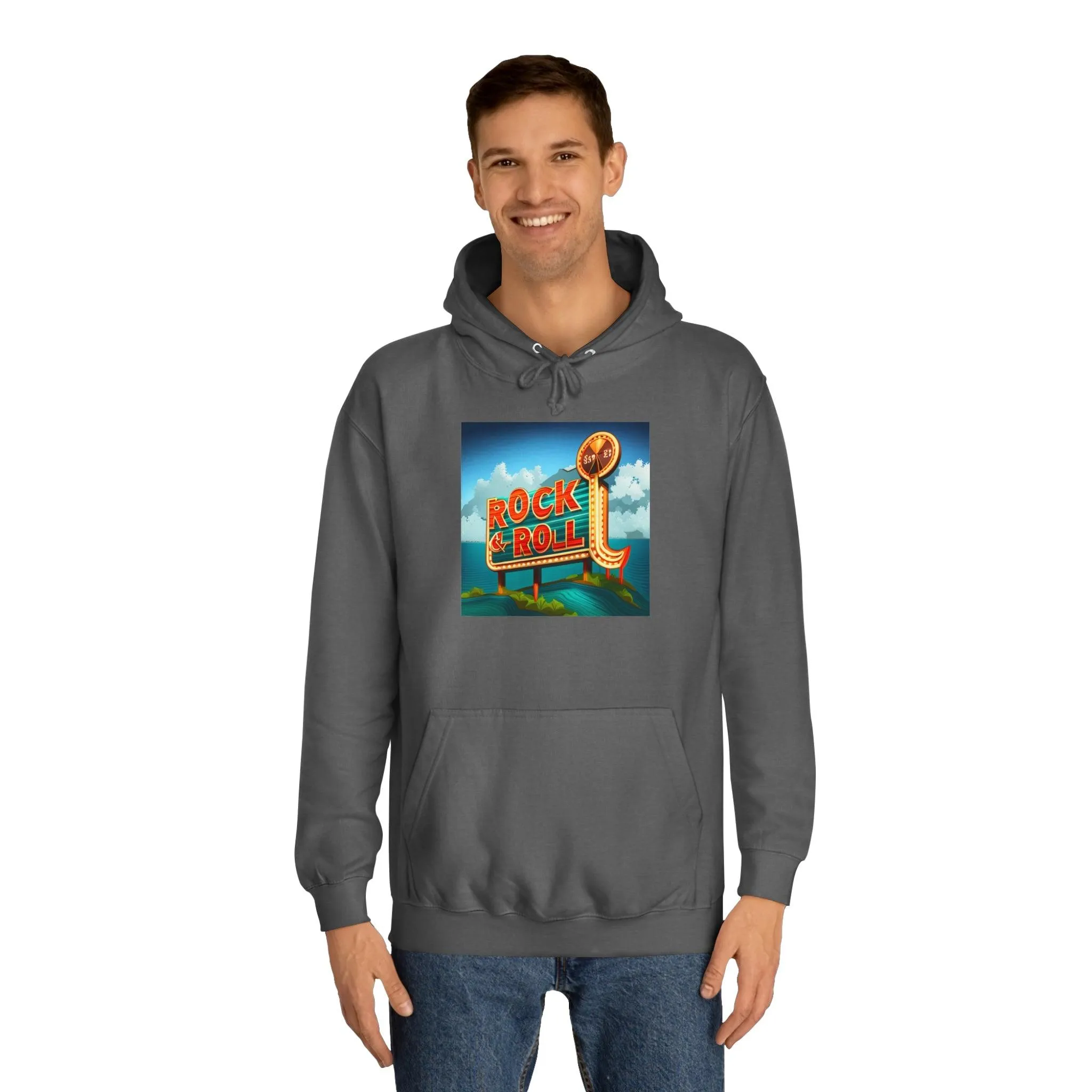Rock & Roll Casino Unisex College Hoodie