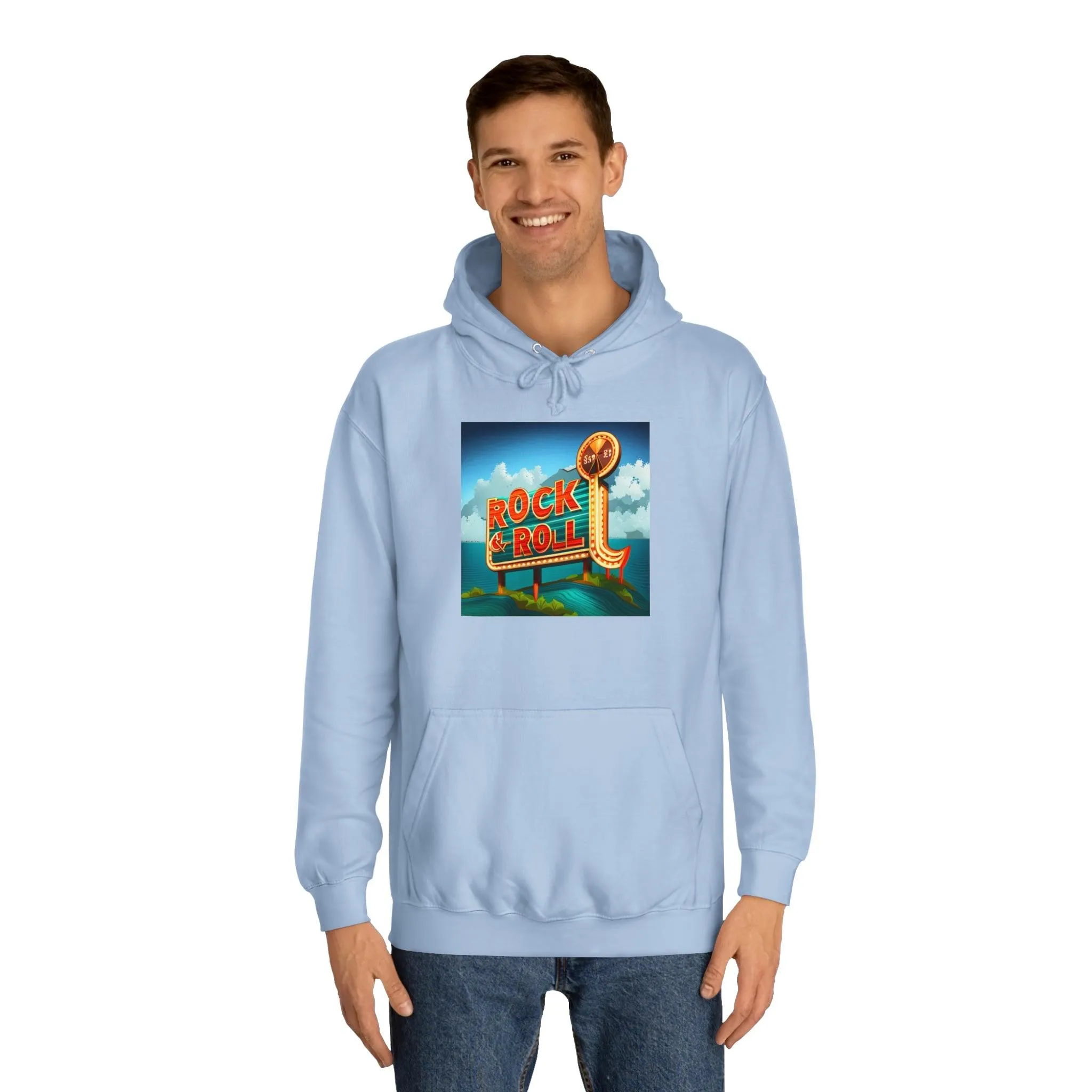 Rock & Roll Casino Unisex College Hoodie