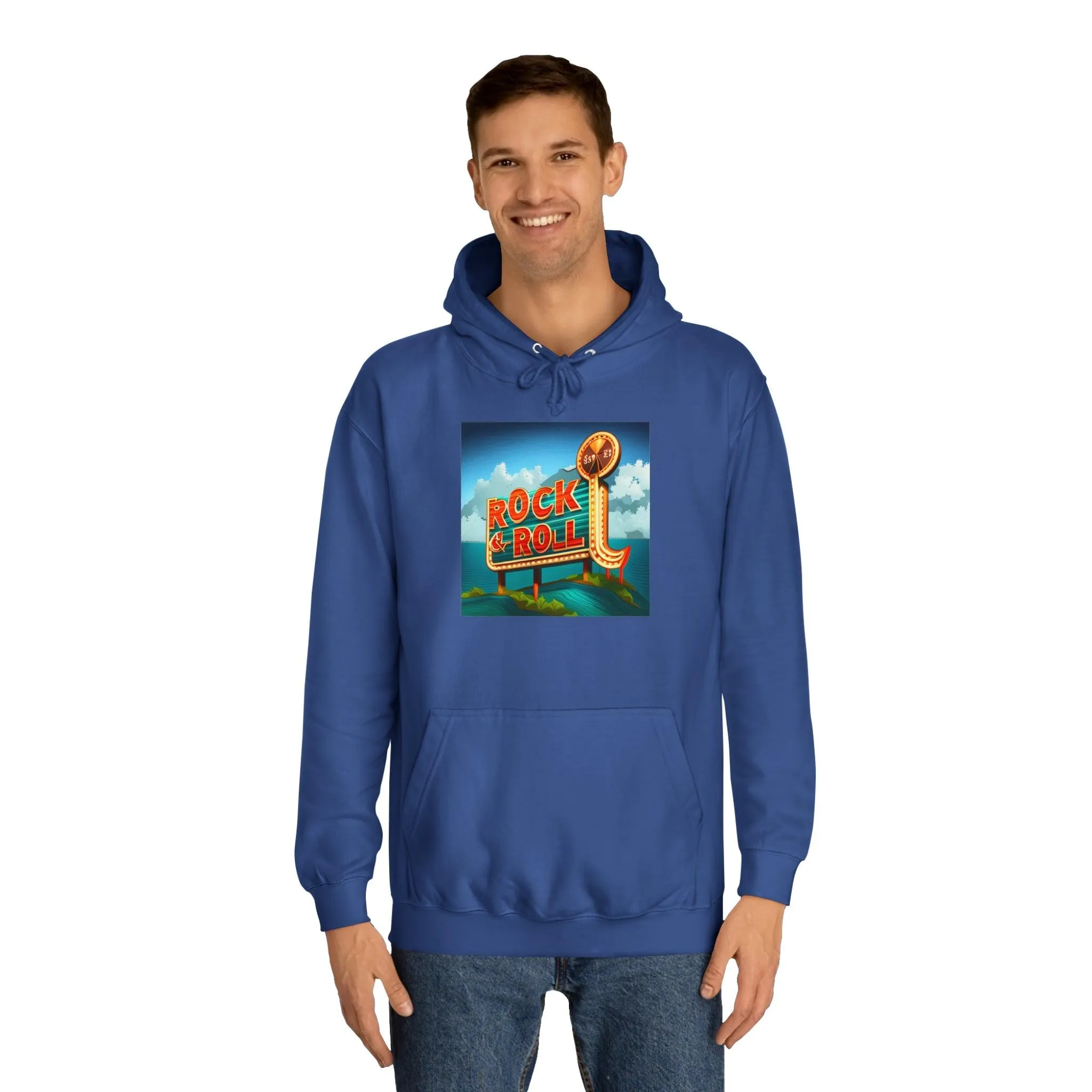 Rock & Roll Casino Unisex College Hoodie