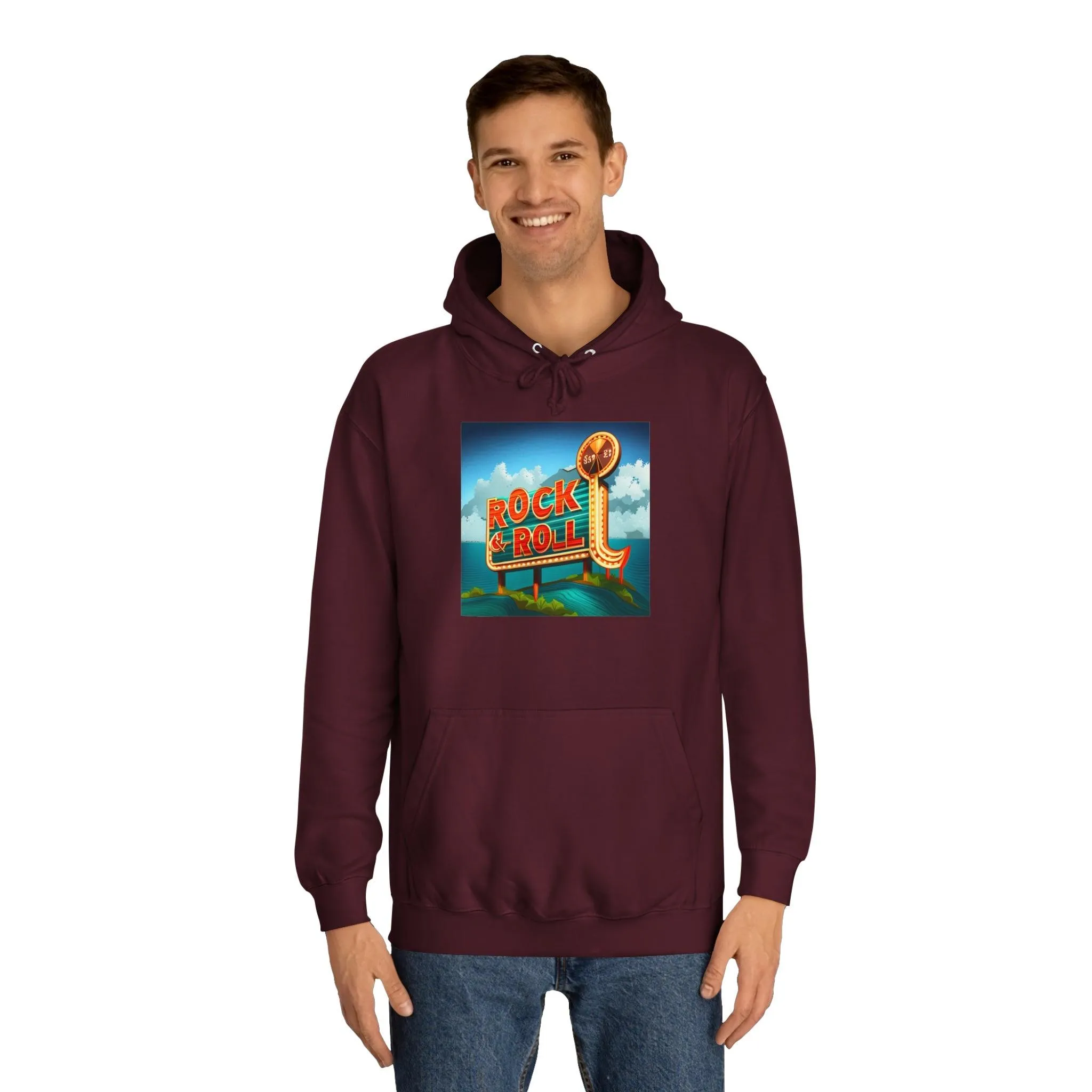 Rock & Roll Casino Unisex College Hoodie